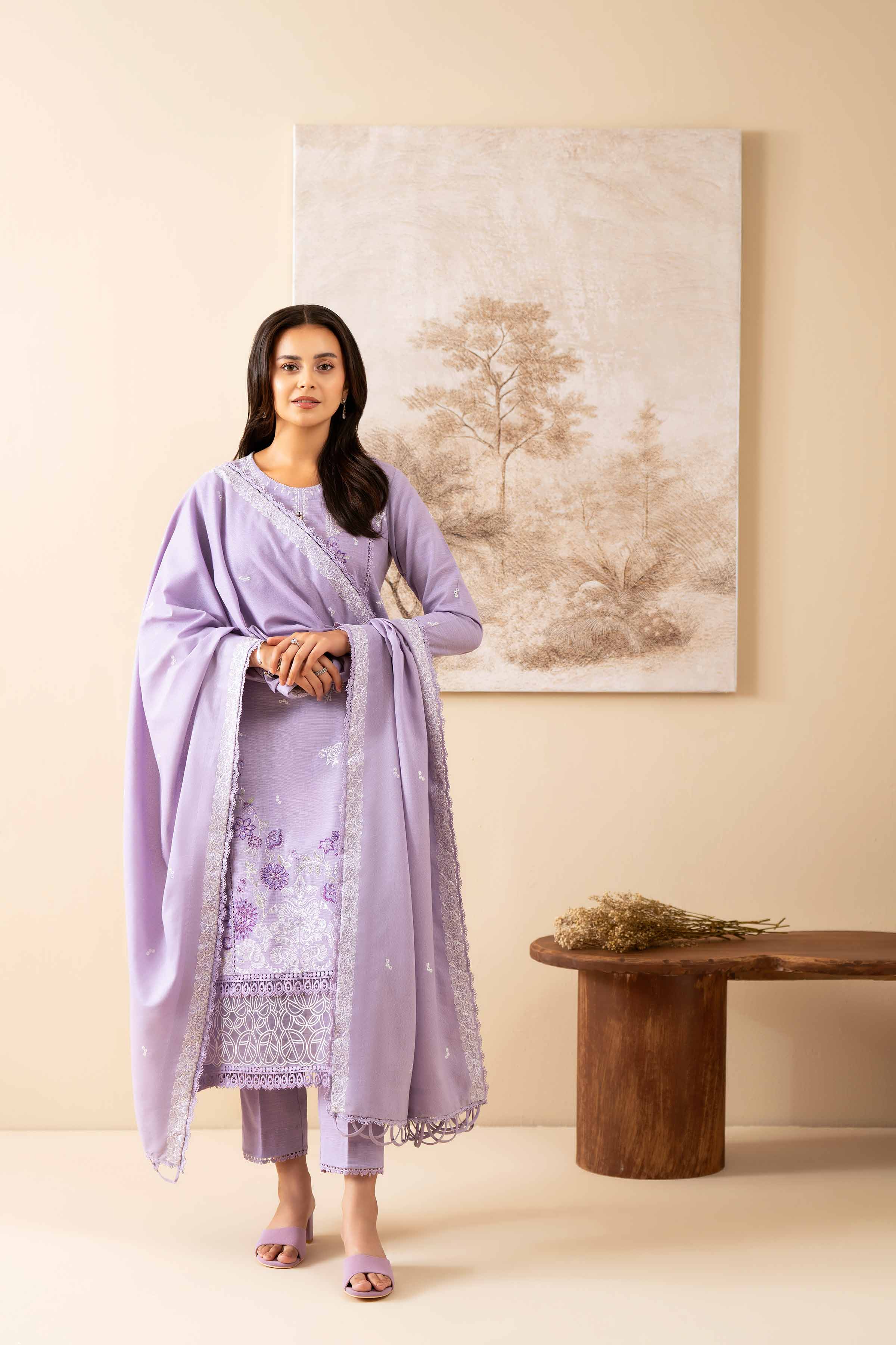 3 Piece - Embroidered Suit - 42502565 for Women - Unstitched Collection | Nishat | Shop Online