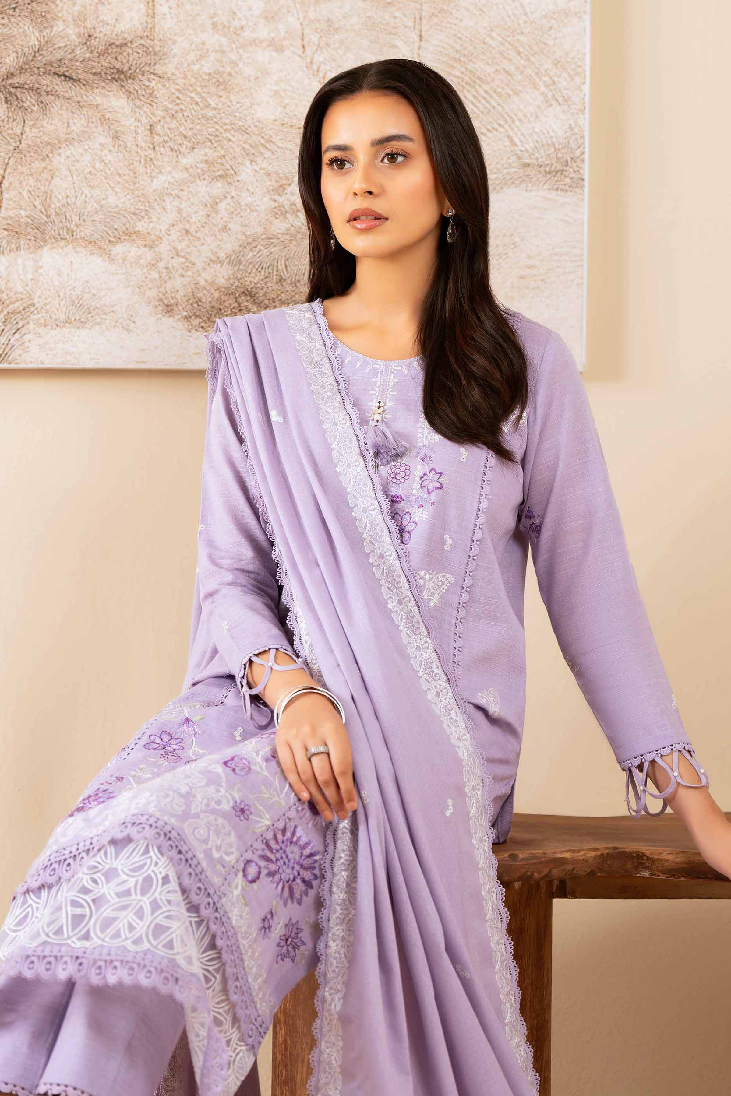 3 Piece - Embroidered Suit - 42502565 for Women - Unstitched Collection | Nishat | Shop Online