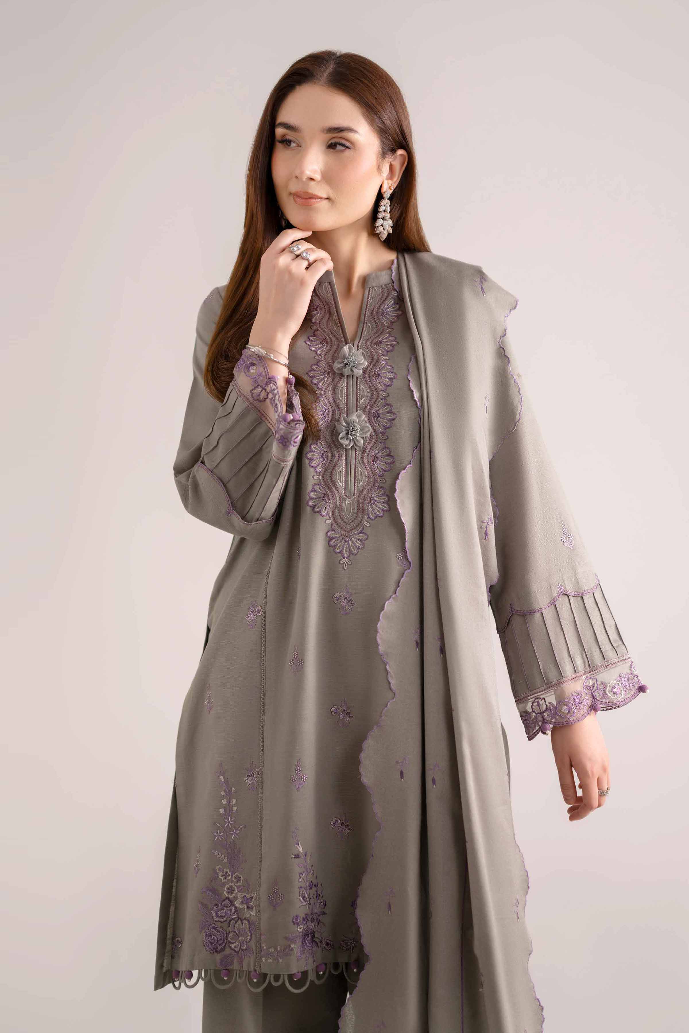 3 Piece - Embroidered Suit - 42502567 for Women - Unstitched Collection | Nishat | Shop Online