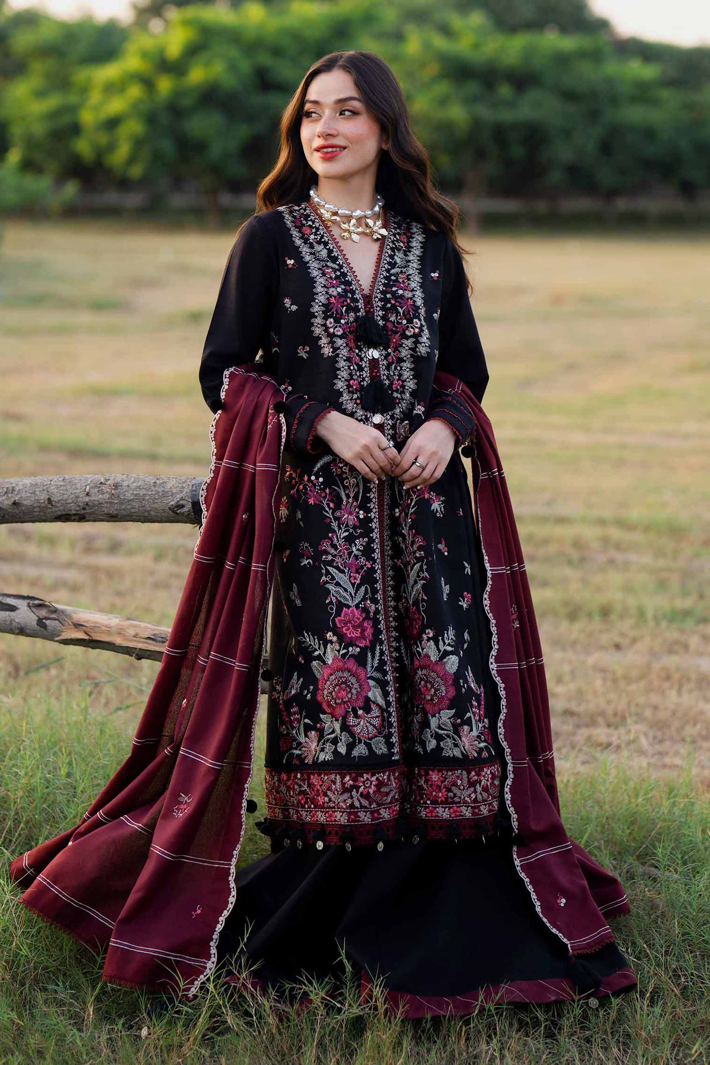 3 Piece - Embroidered Suit - 42502570 for Women - Unstitched Collection | Nishat | Shop Online