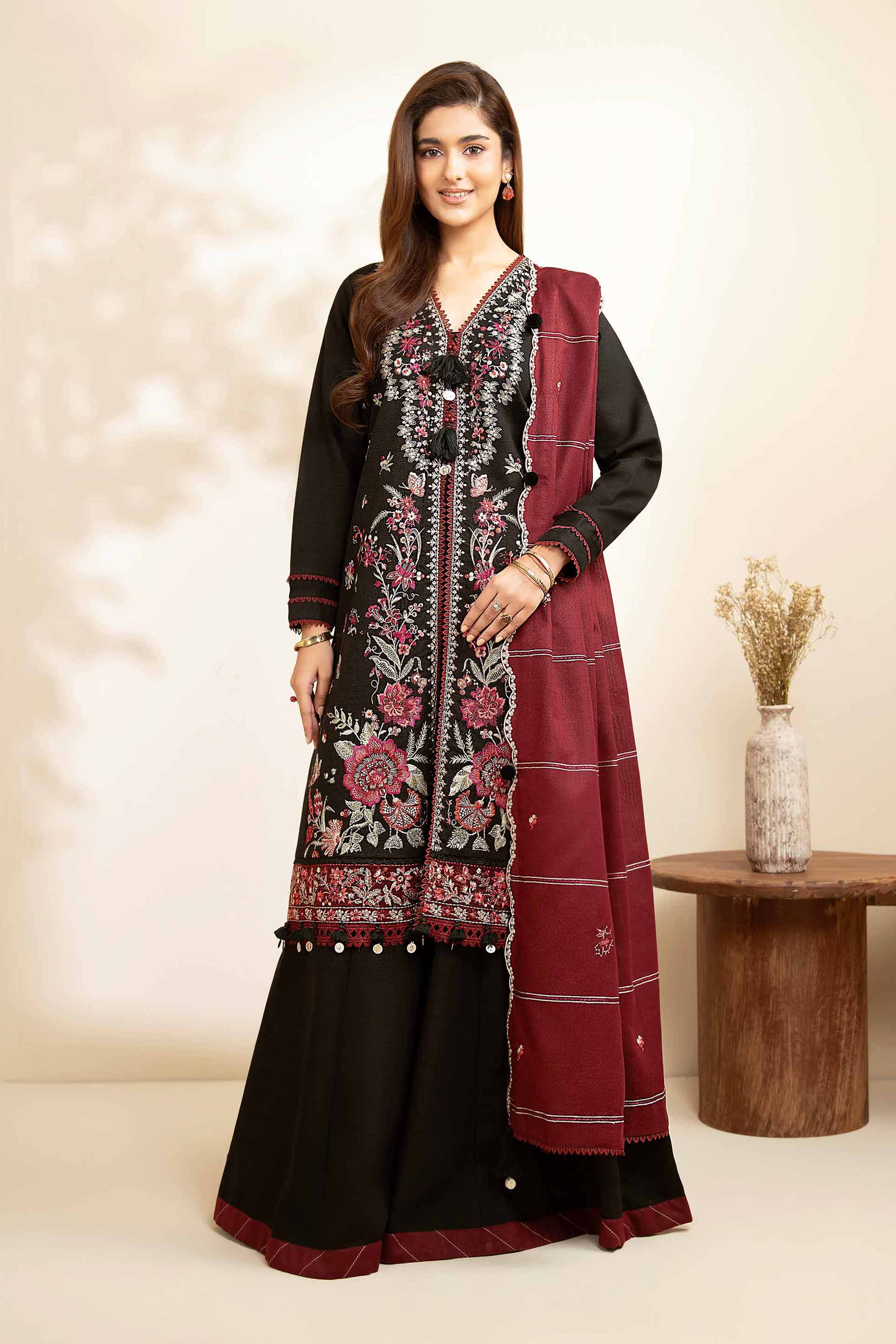 3 Piece - Embroidered Suit - 42502570 for Women - Unstitched Collection | Nishat | Shop Online