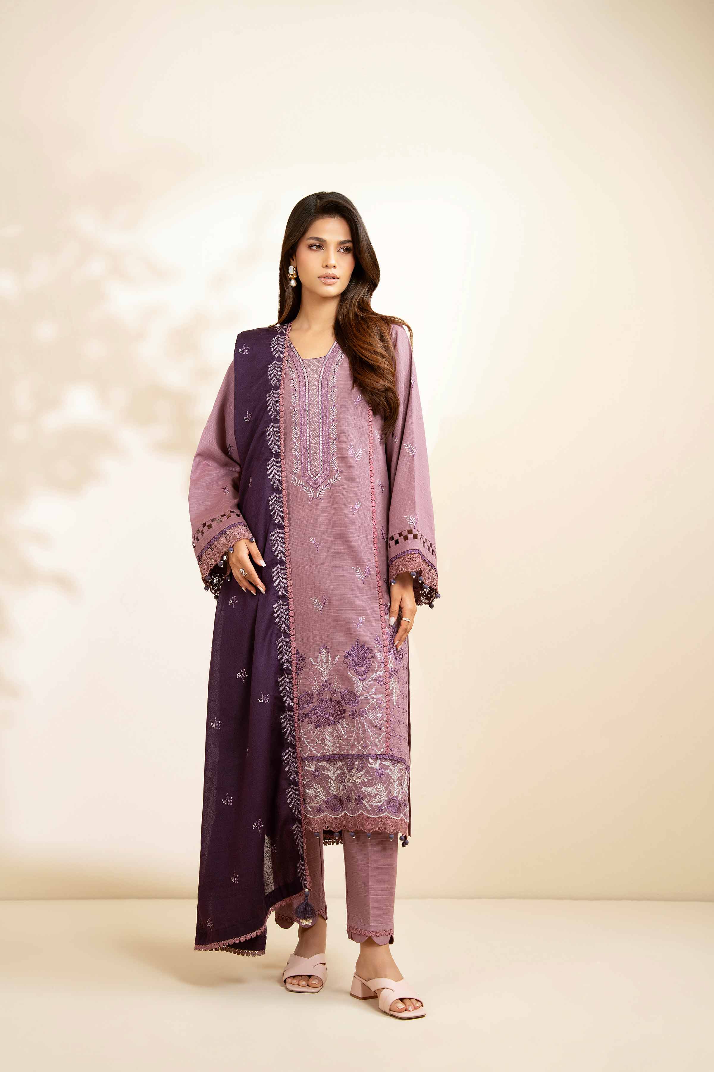 3 Piece - Embroidered Suit - 42502573 for Women - Unstitched Collection | Nishat | Shop Online