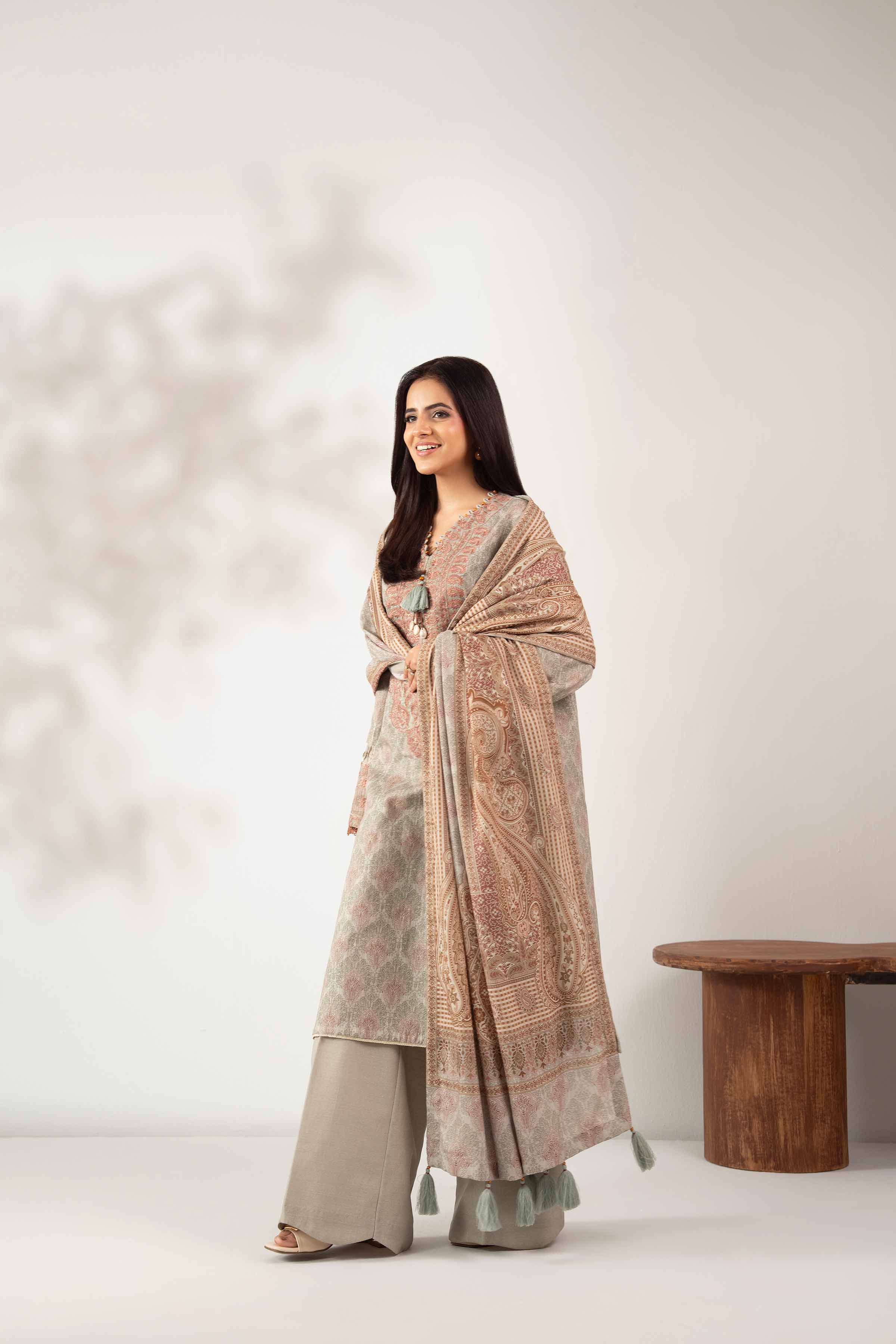3 Piece - Digital Printed Embroidered Suit - 42502574 for Women - Unstitched Collection | Nishat | Shop Online