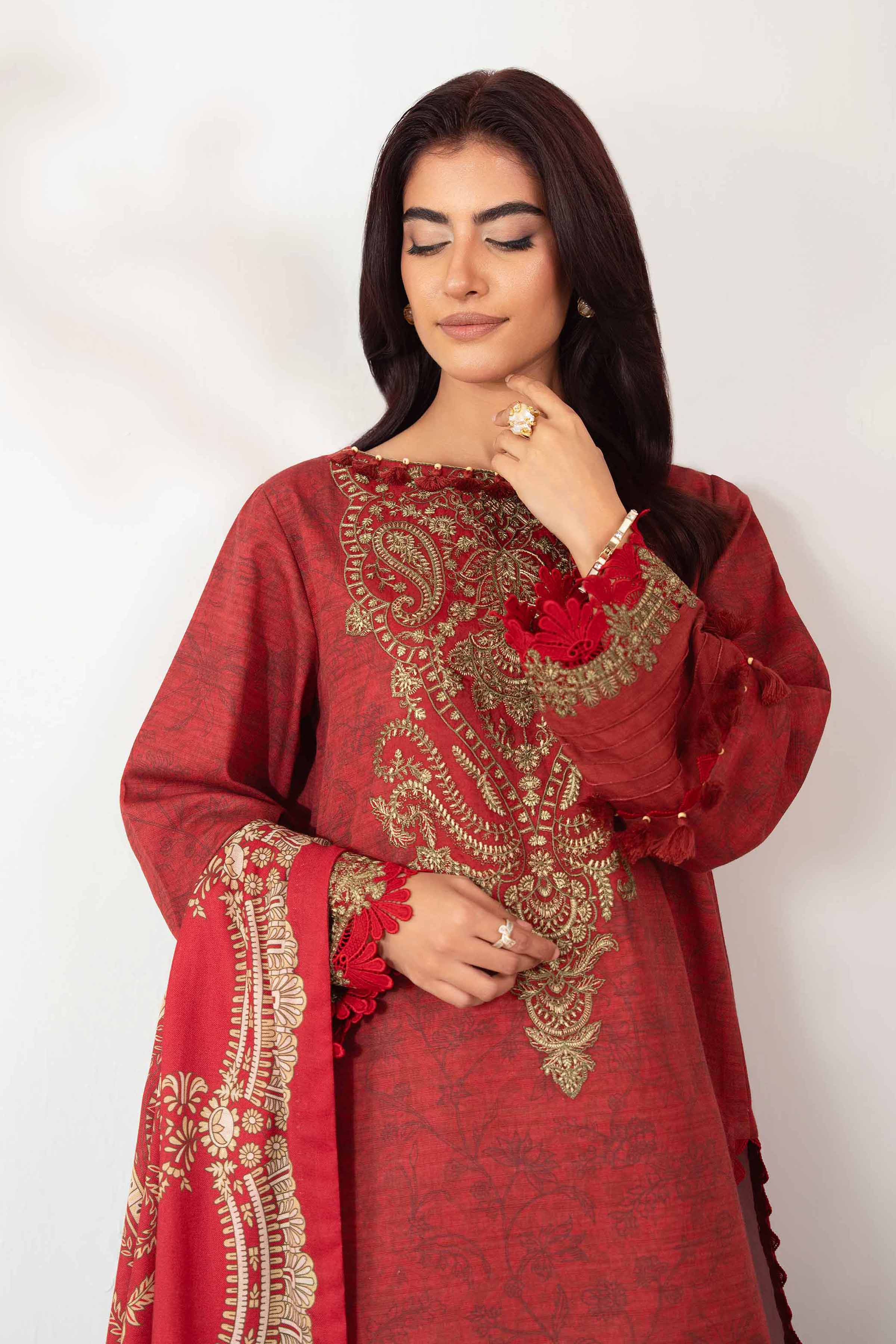 3 Piece - Digital Printed Embroidered Suit - 42502575 for Women - Unstitched Collection | Nishat | Shop Online