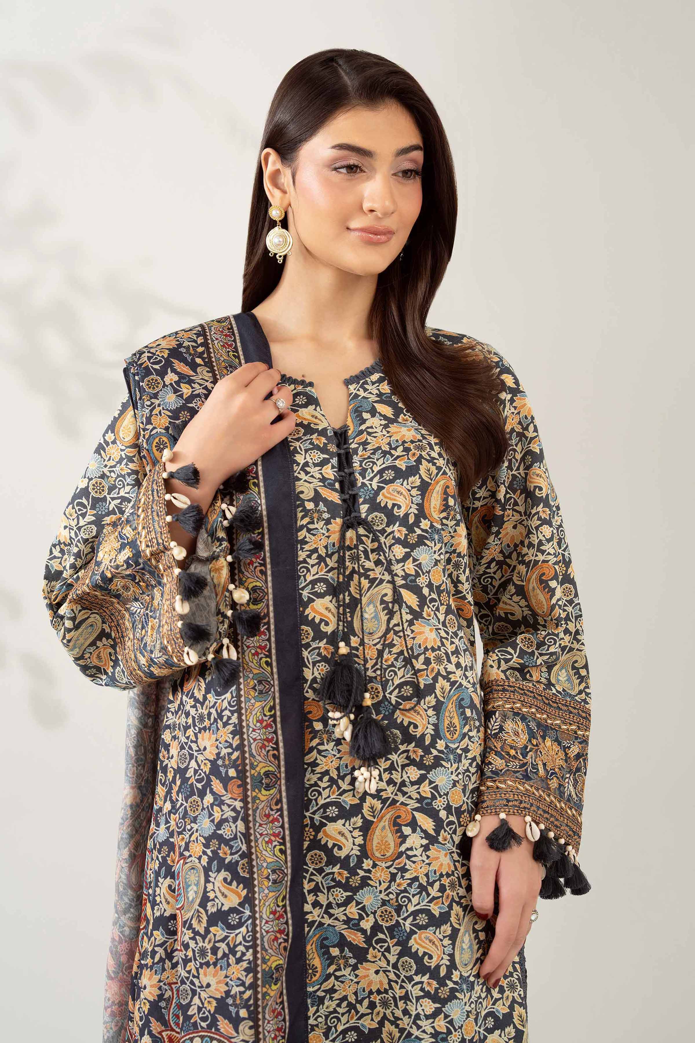 3 Piece - Digital Printed Embroidered Suit - 42502578 for Women - Unstitched Collection | Nishat | Shop Online