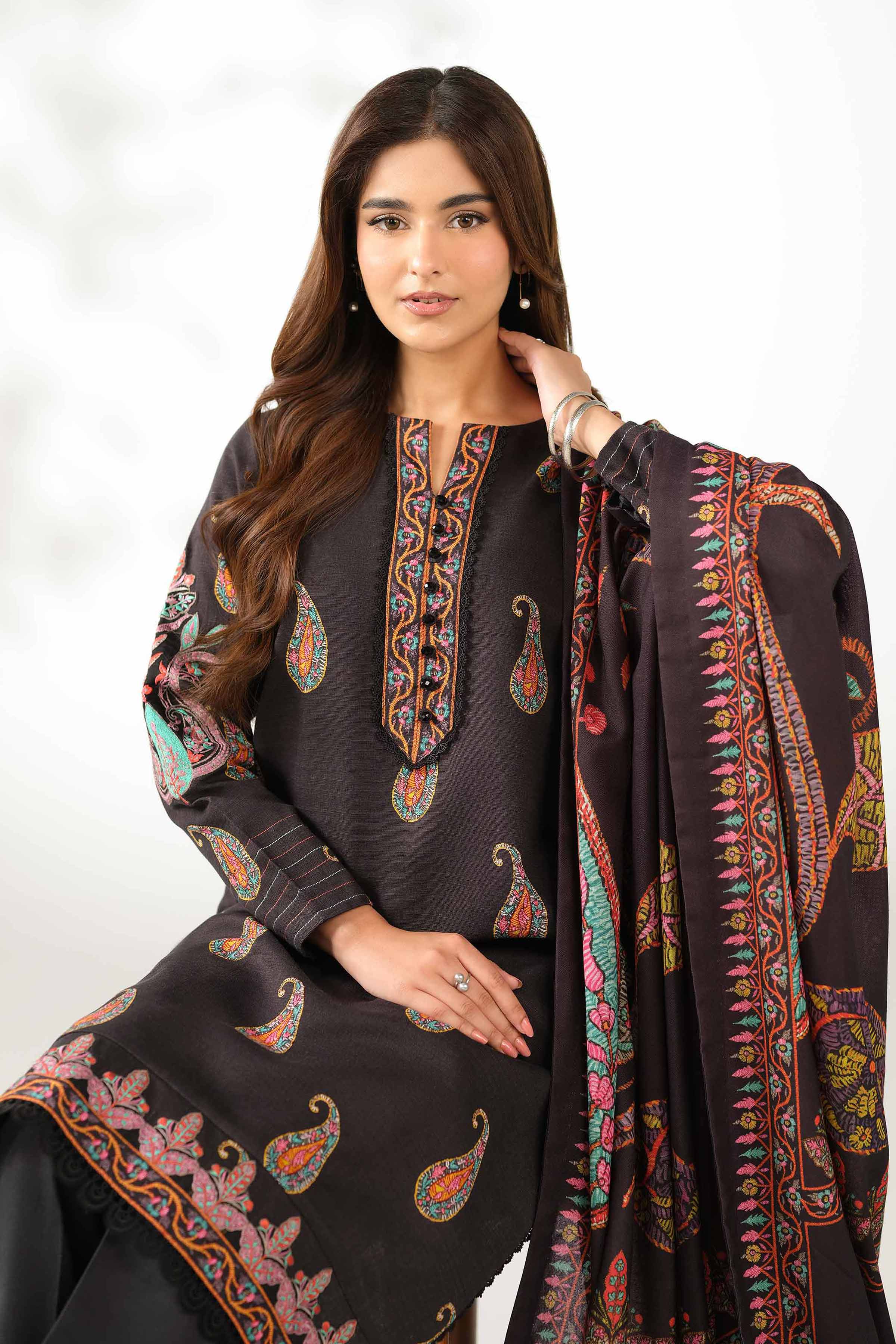 3 Piece - Digital Printed Embroidered Suit - 42502580 for Women - Unstitched Collection | Nishat | Shop Online