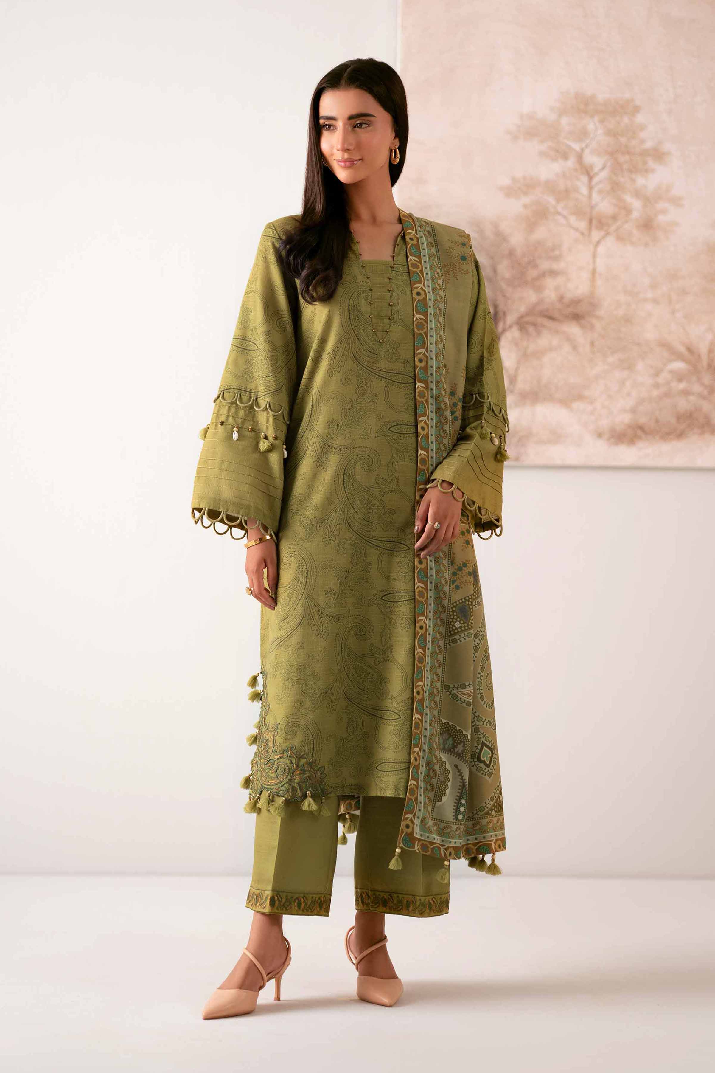 3 Piece - Digital Printed Embroidered Suit - 42502582 for Women - Unstitched Collection | Nishat | Shop Online