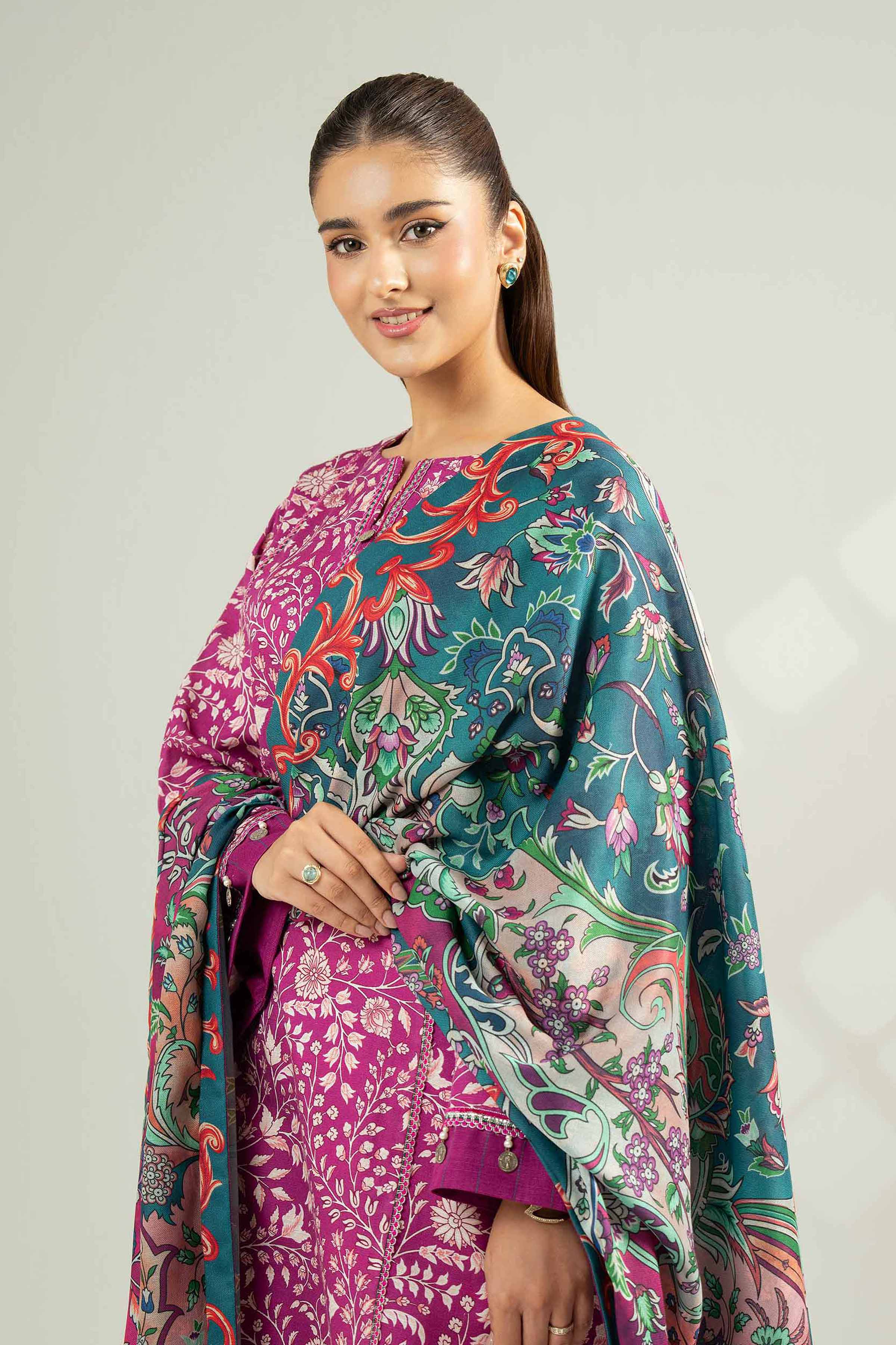 3 Piece - Digital Printed Suit - 42502585 for Women - Unstitched Collection | Nishat | Shop Online