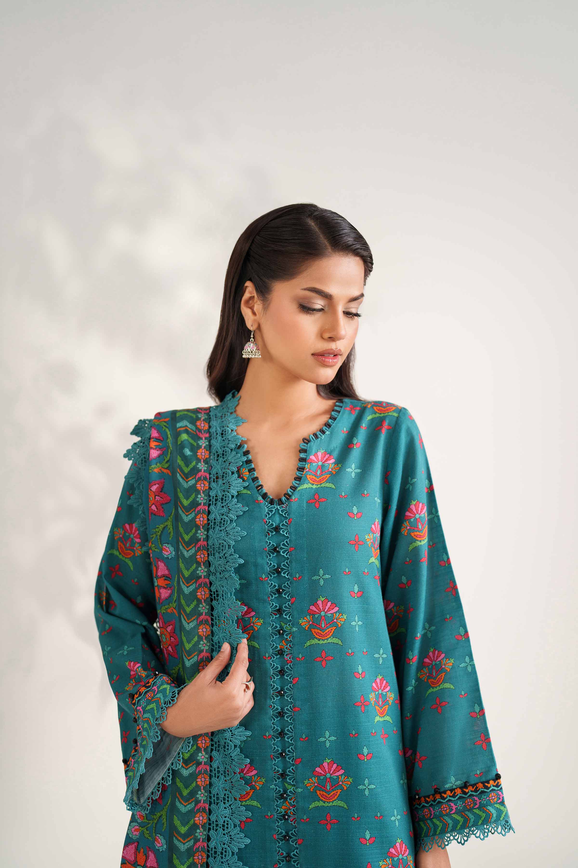 3 Piece - Digital Printed Suit - 42502586 for Women - Unstitched Collection | Nishat | Shop Online