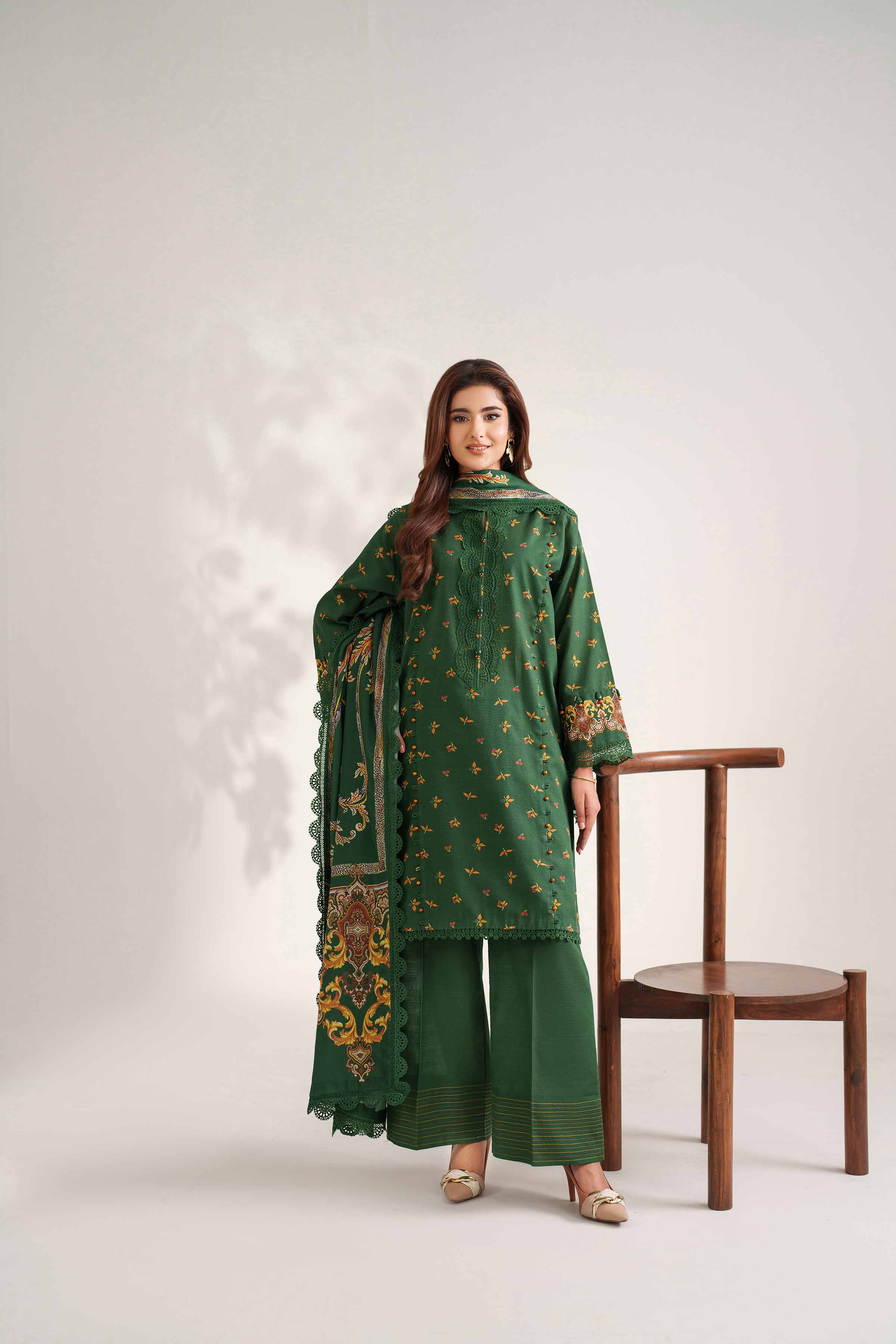 3 Piece - Digital Printed Suit - 42502589 for Women - Unstitched Collection | Nishat | Shop Online