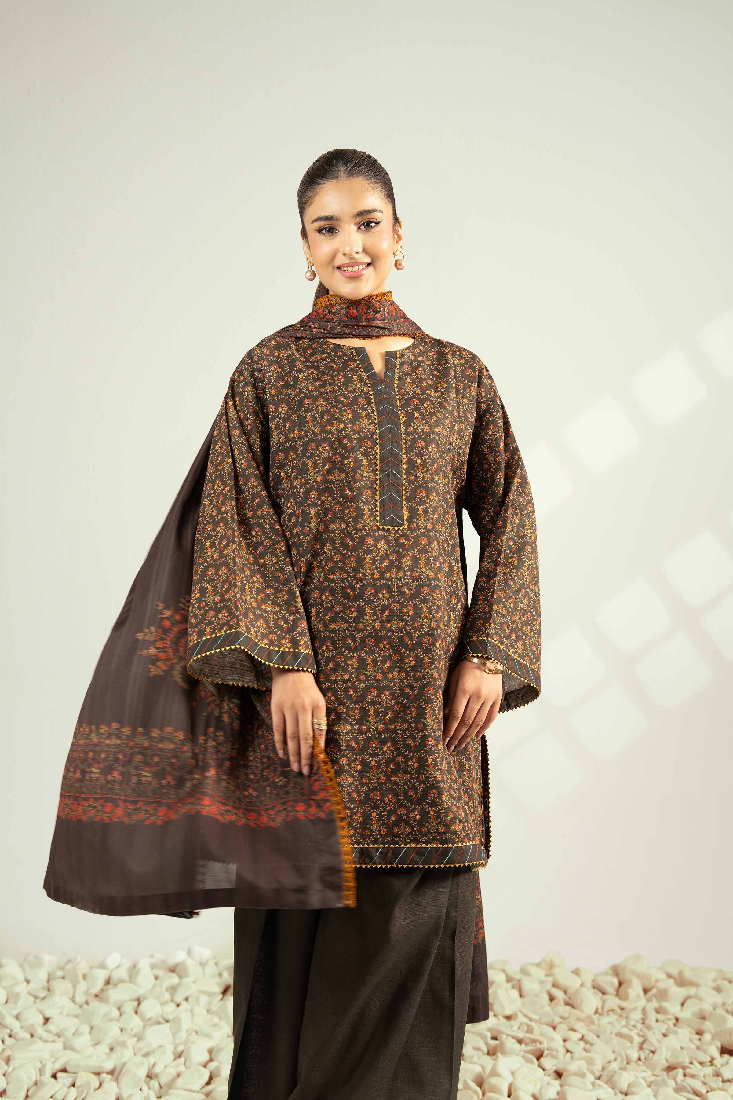 3 Piece - Digital Printed Suit - 42502592 for Women - Unstitched Collection | Nishat | Shop Online