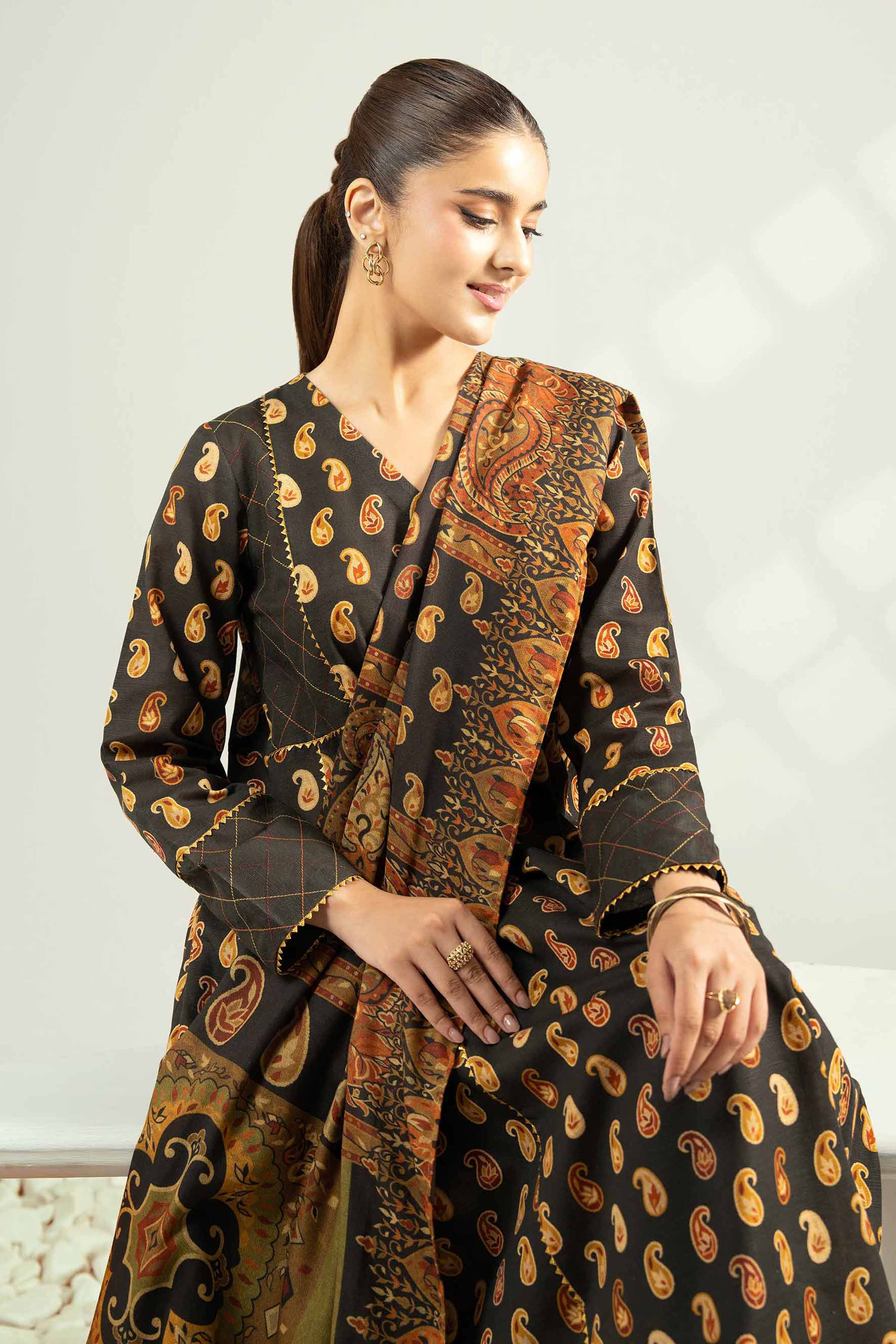 3 Piece - Digital Printed Suit - 42502593 for Women - Unstitched Collection | Nishat | Shop Online