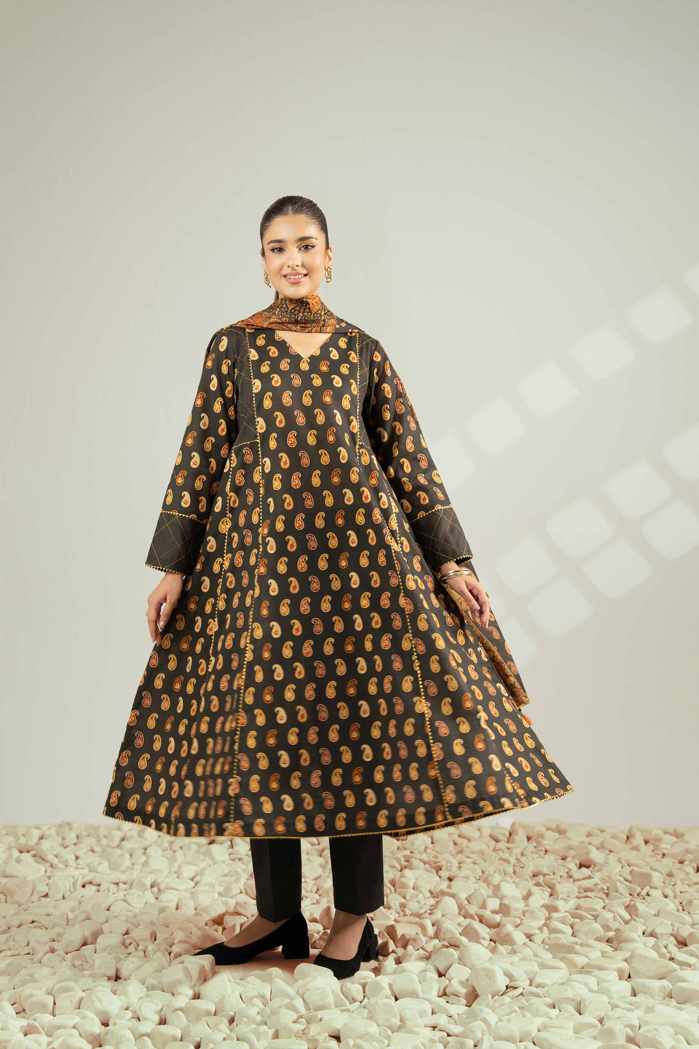 3 Piece - Digital Printed Suit - 42502593 for Women - Unstitched Collection | Nishat | Shop Online