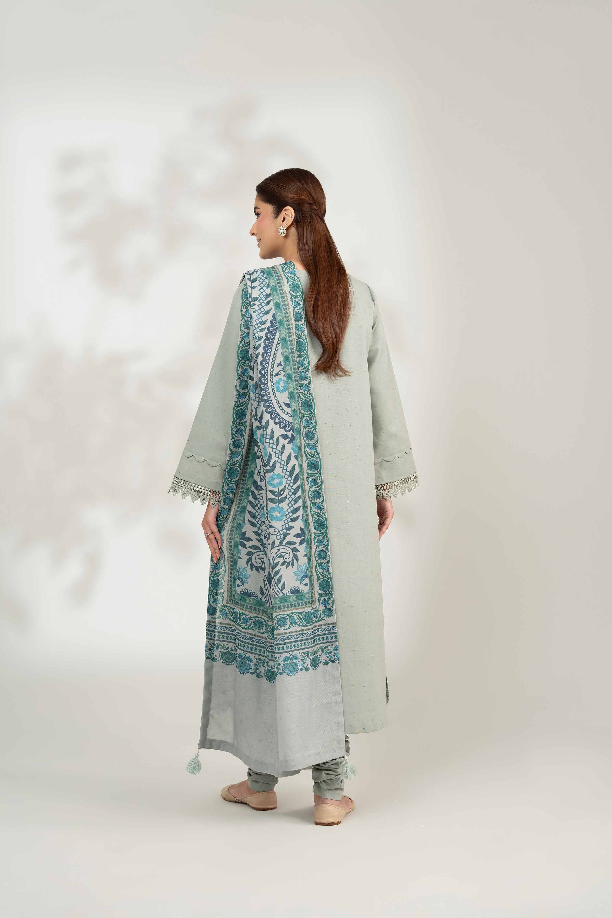 3 Piece - Digital Printed Embroidered Suit - 42502597 for Women - Unstitched Collection | Nishat | Shop Online