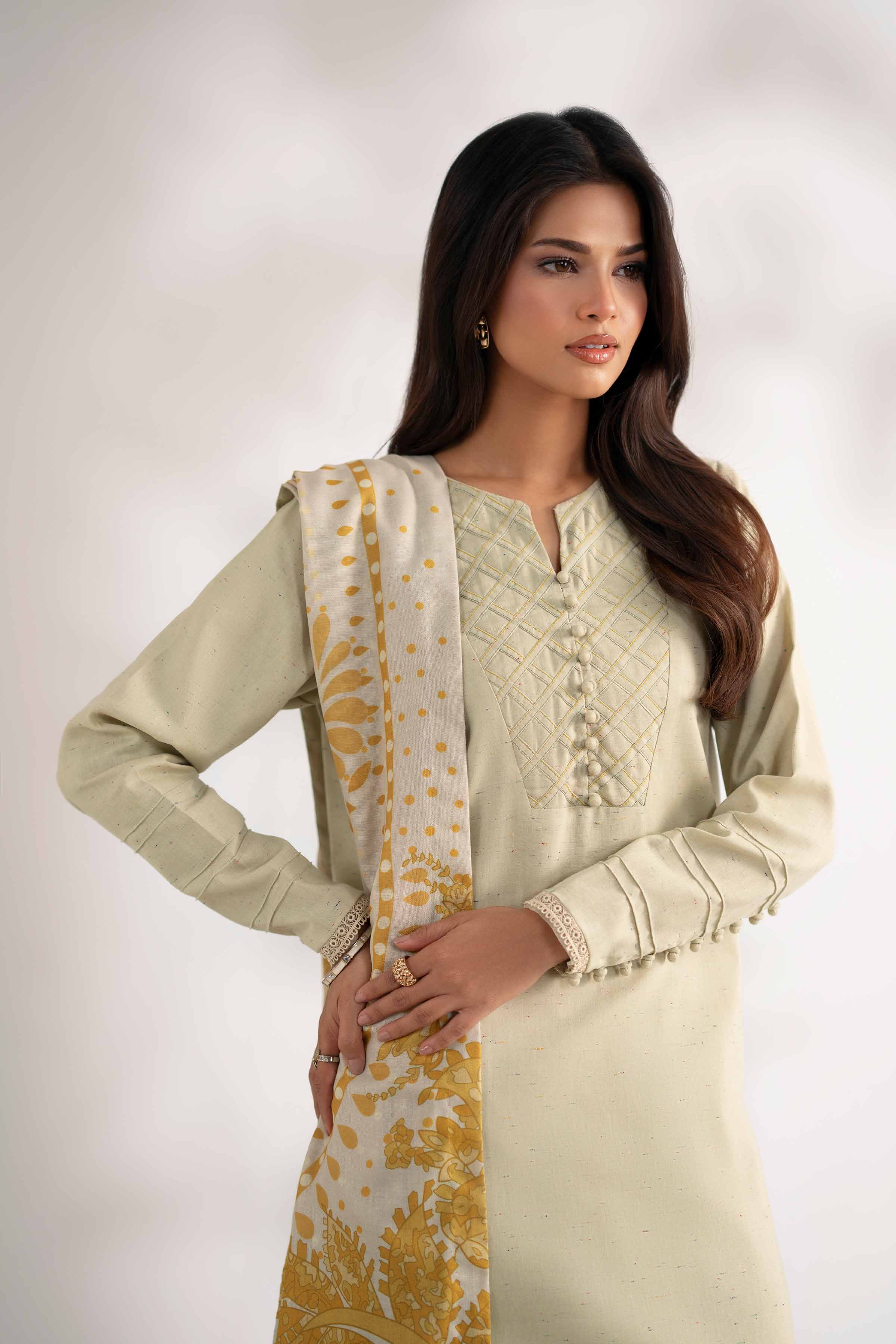 3 Piece - Digital Printed Embroidered Suit - 42502599 for Women - Unstitched Collection | Nishat | Shop Online
