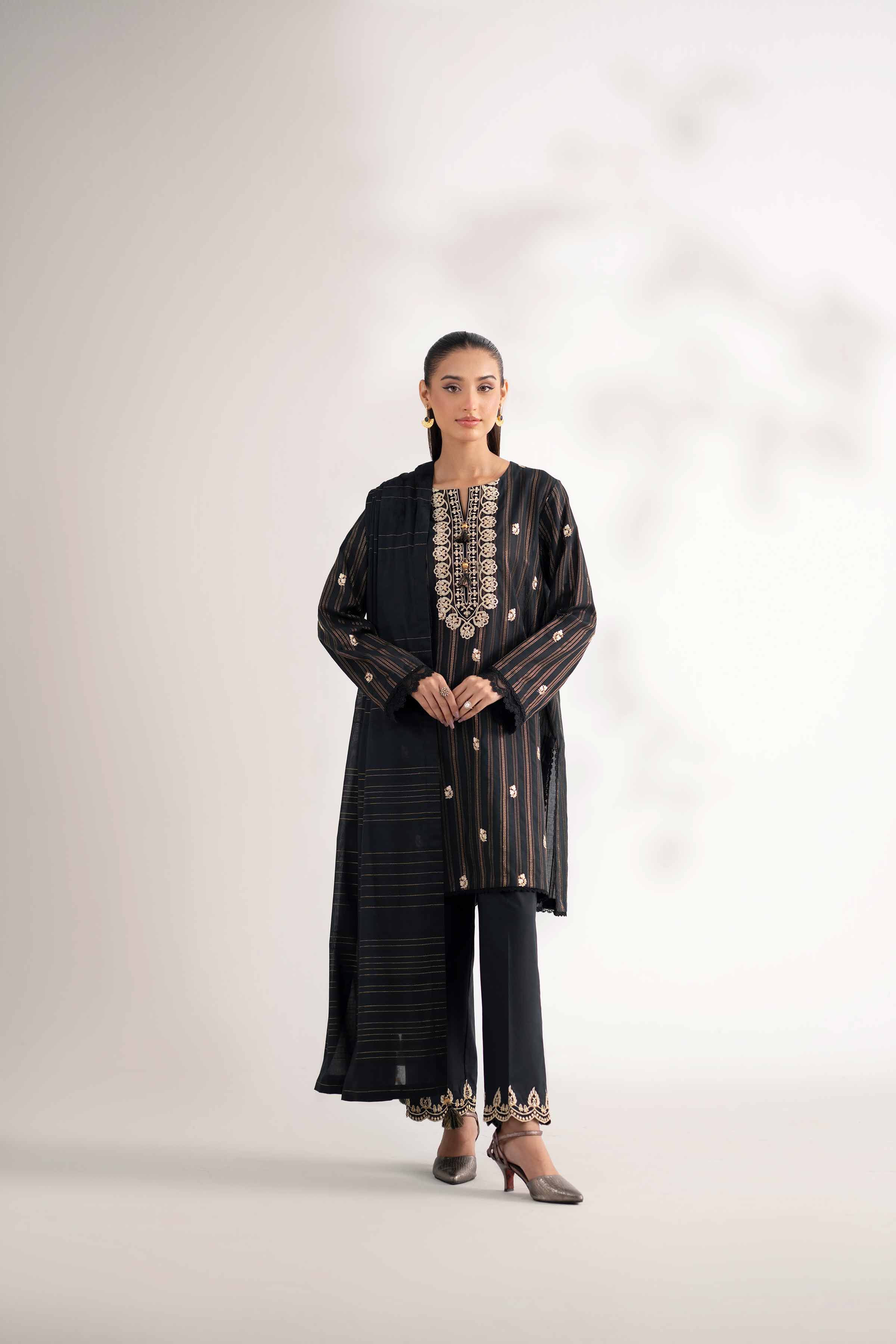 3 Piece - Embroidered Suit - 42502604 for Women - Unstitched Collection | Nishat | Shop Online