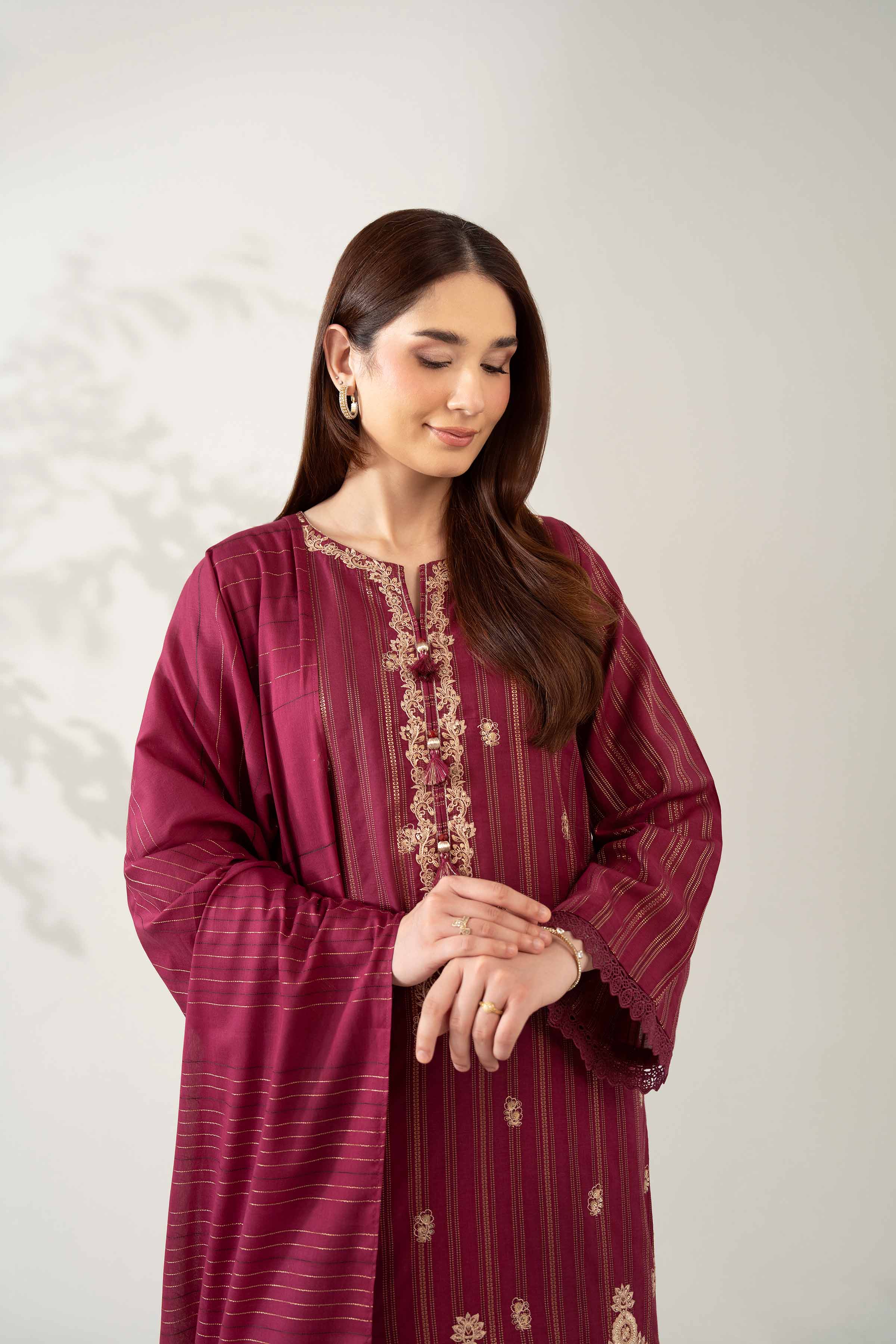 3 Piece - Embroidered Suit - 42502605 for Women - Unstitched Collection | Nishat | Shop Online
