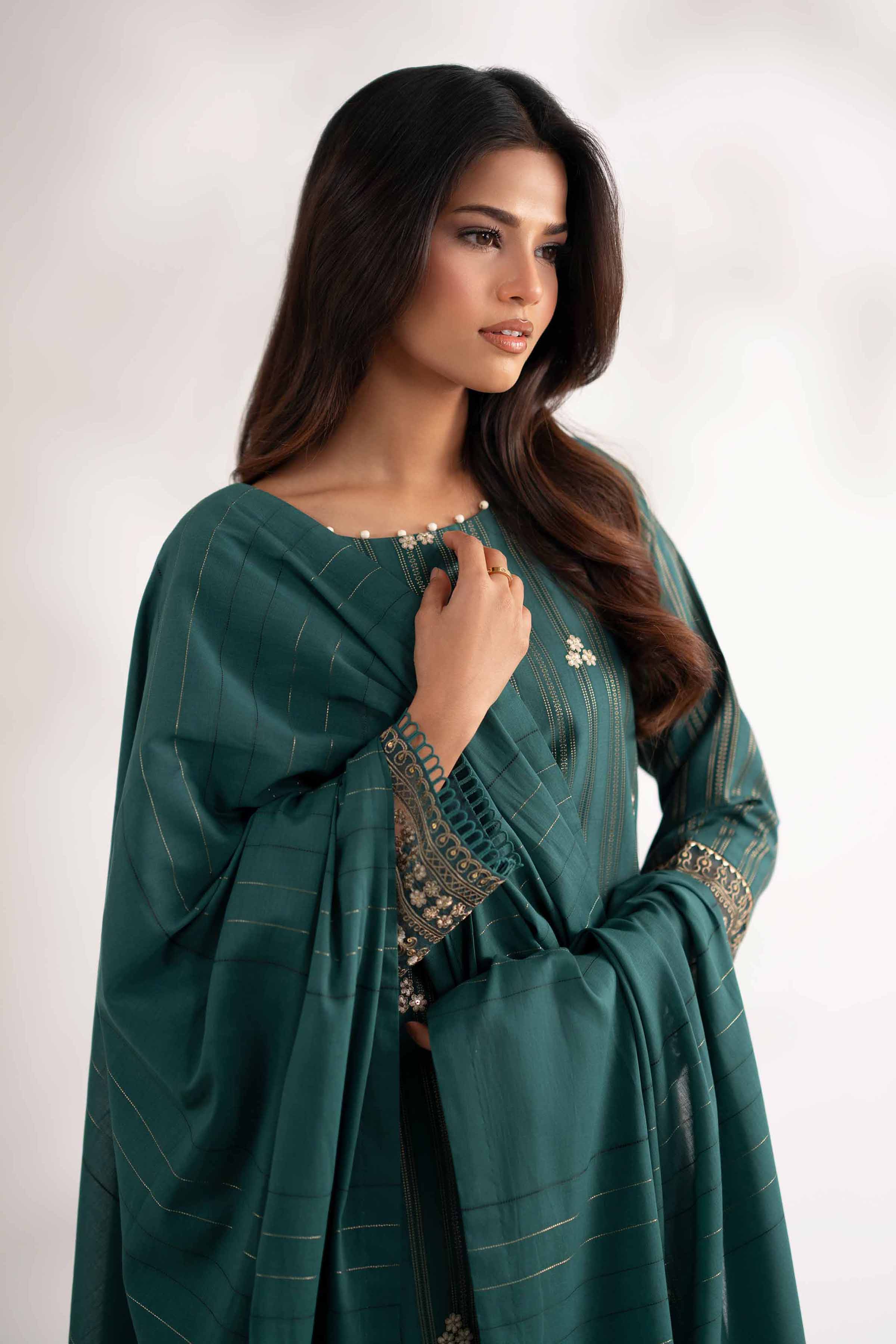 3 Piece - Embroidered Suit - 42502607 for Women - Unstitched Collection | Nishat | Shop Online