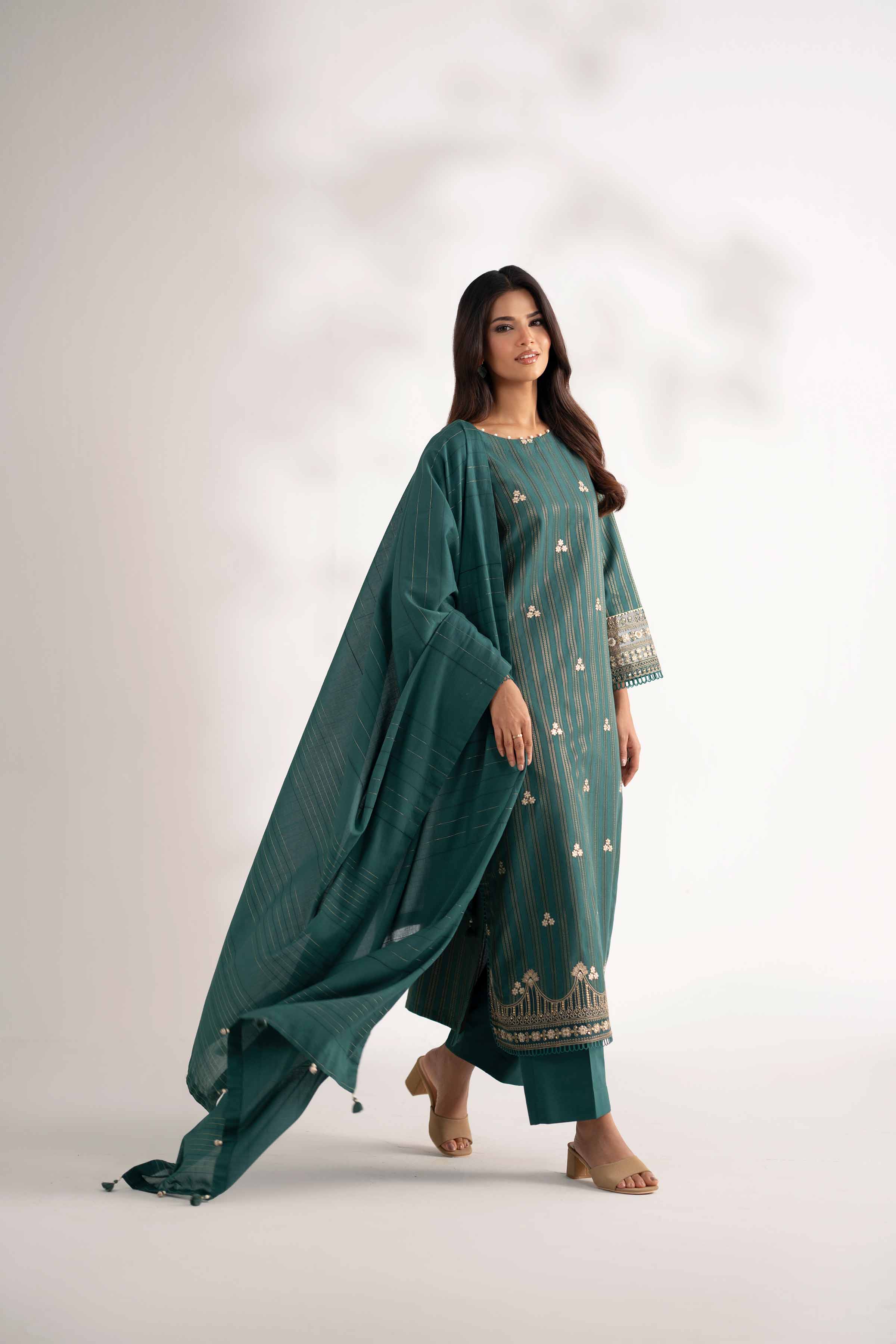 3 Piece - Embroidered Suit - 42502607 for Women - Unstitched Collection | Nishat | Shop Online