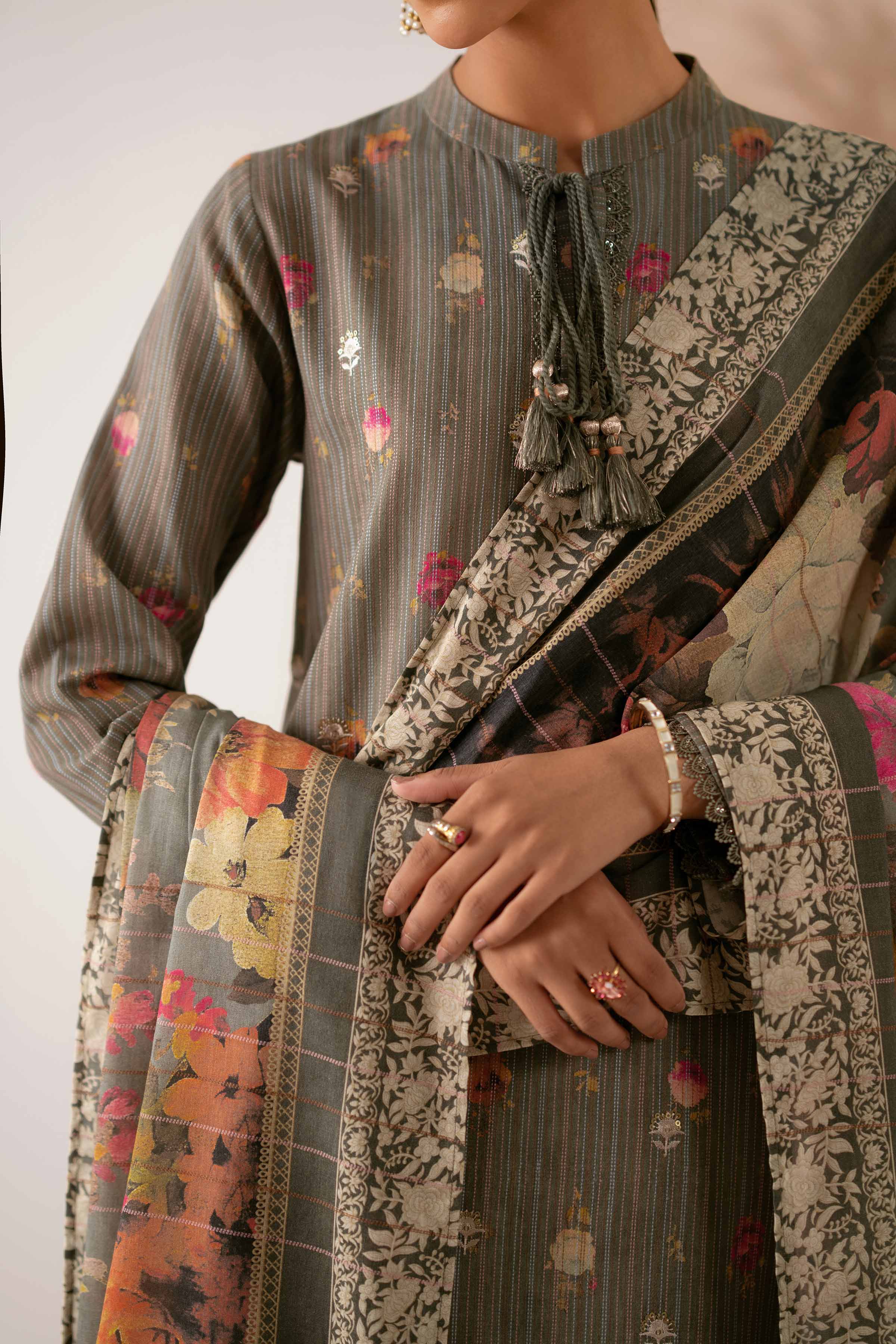 3 Piece - Digital Printed Embroidered Suit - 42502611 for Women - Unstitched Collection | Nishat | Shop Online