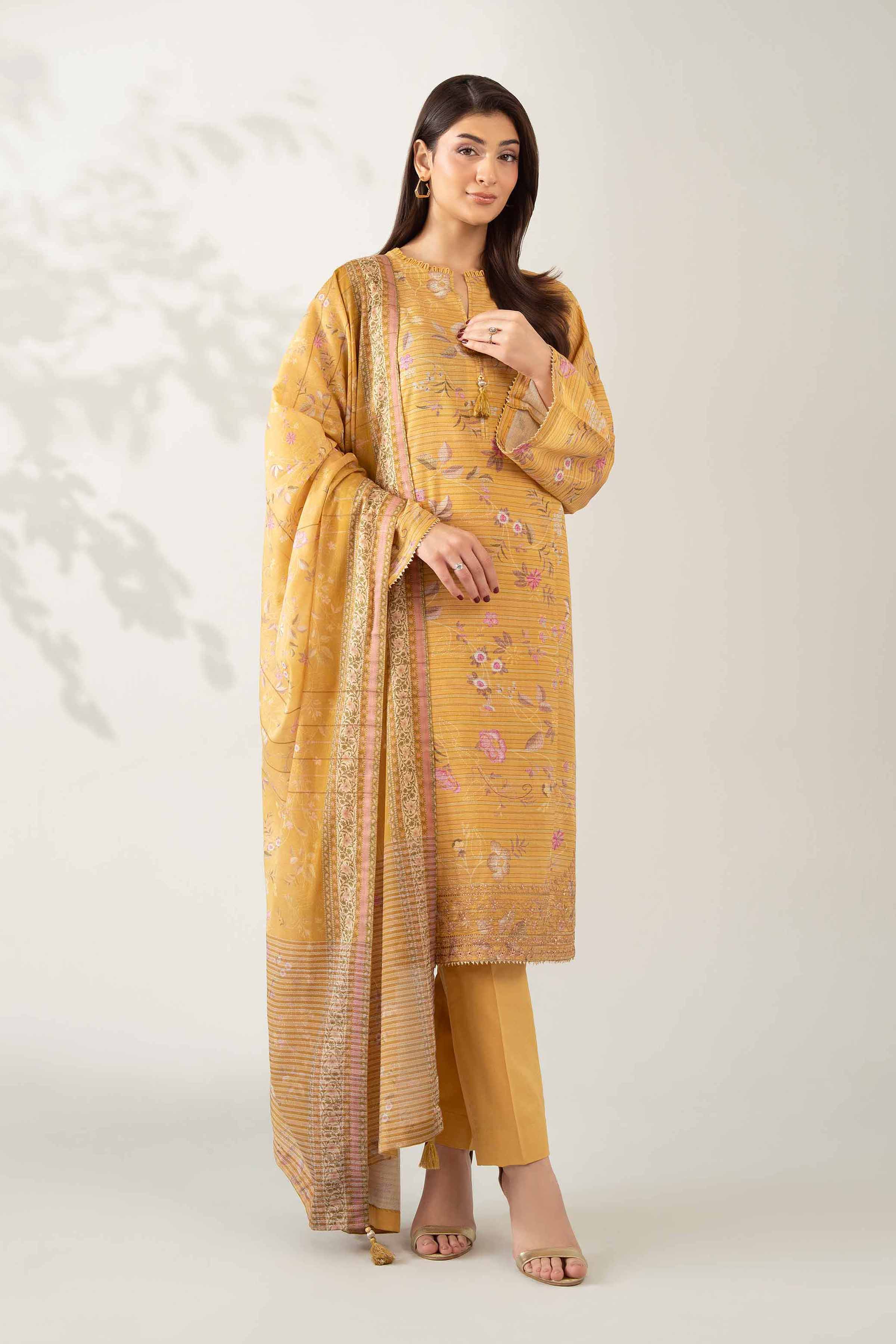 3 Piece - Digital Printed Embroidered Suit - 42502613 for Women - Unstitched Collection | Nishat | Shop Online