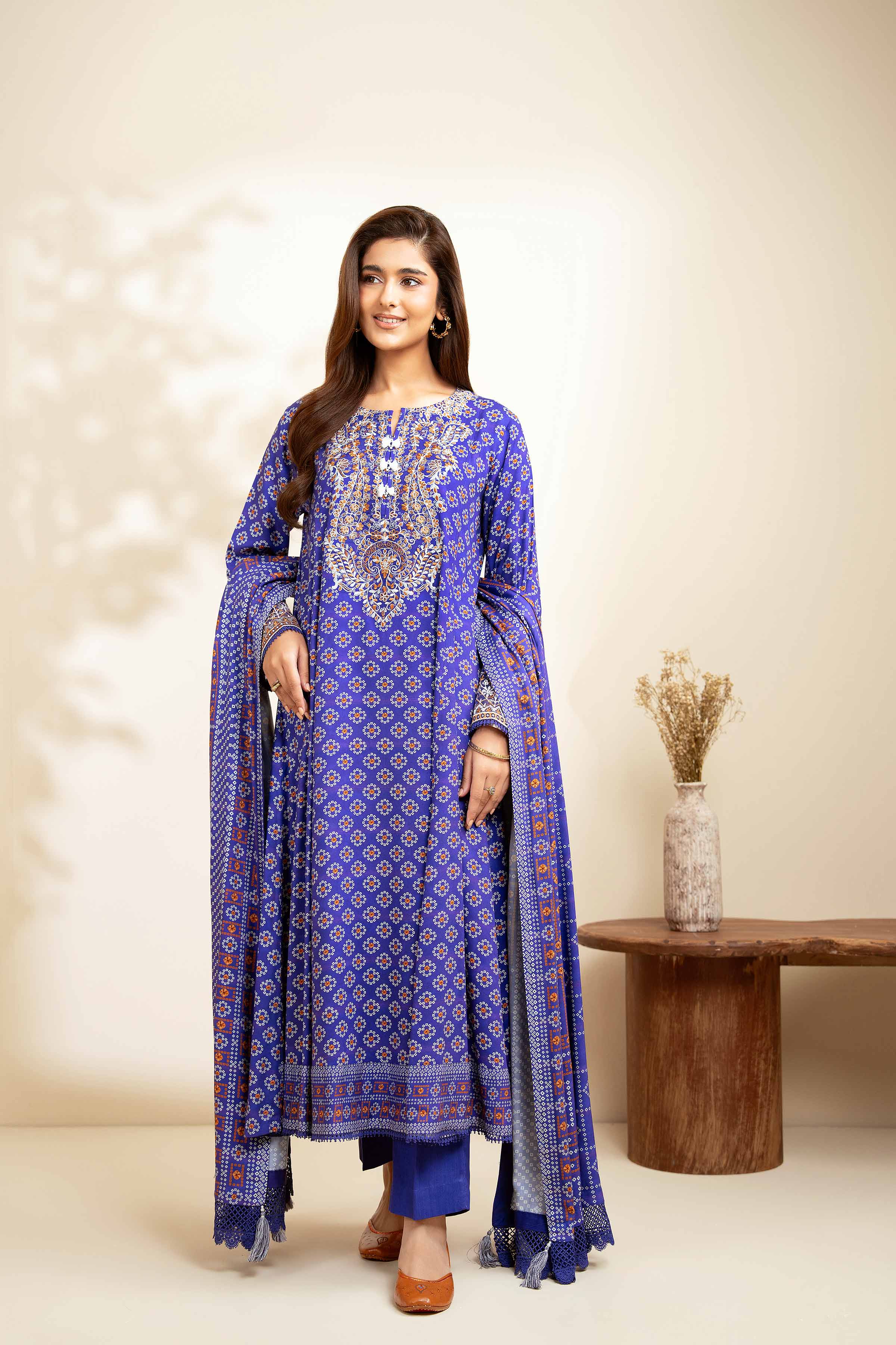 3 Piece - Printed Embroidered Suit - 42502618 for Women - Unstitched Collection | Nishat | Shop Online