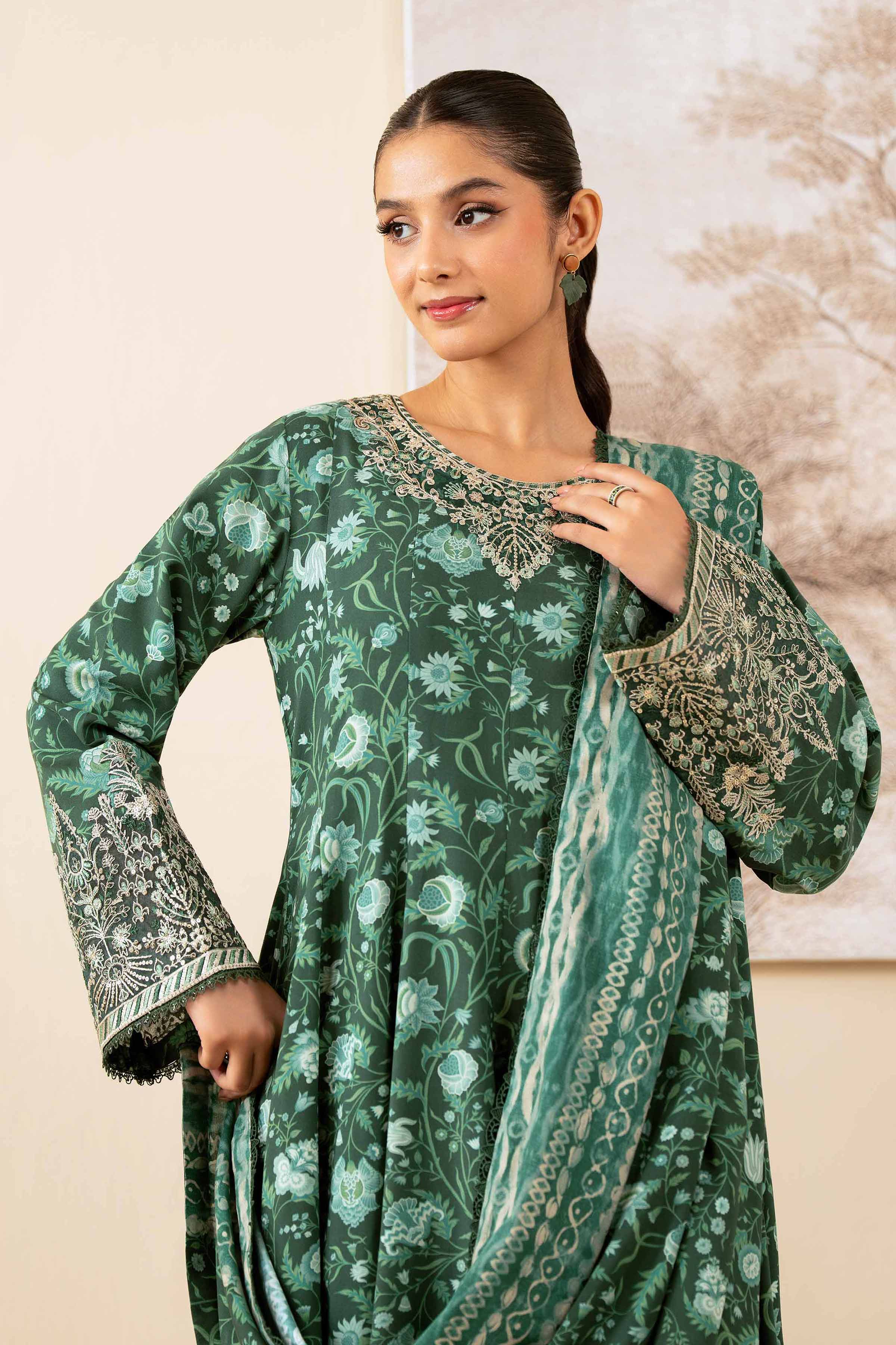 3 Piece - Printed Embroidered Suit - 42502619 for Women - Unstitched Collection | Nishat | Shop Online