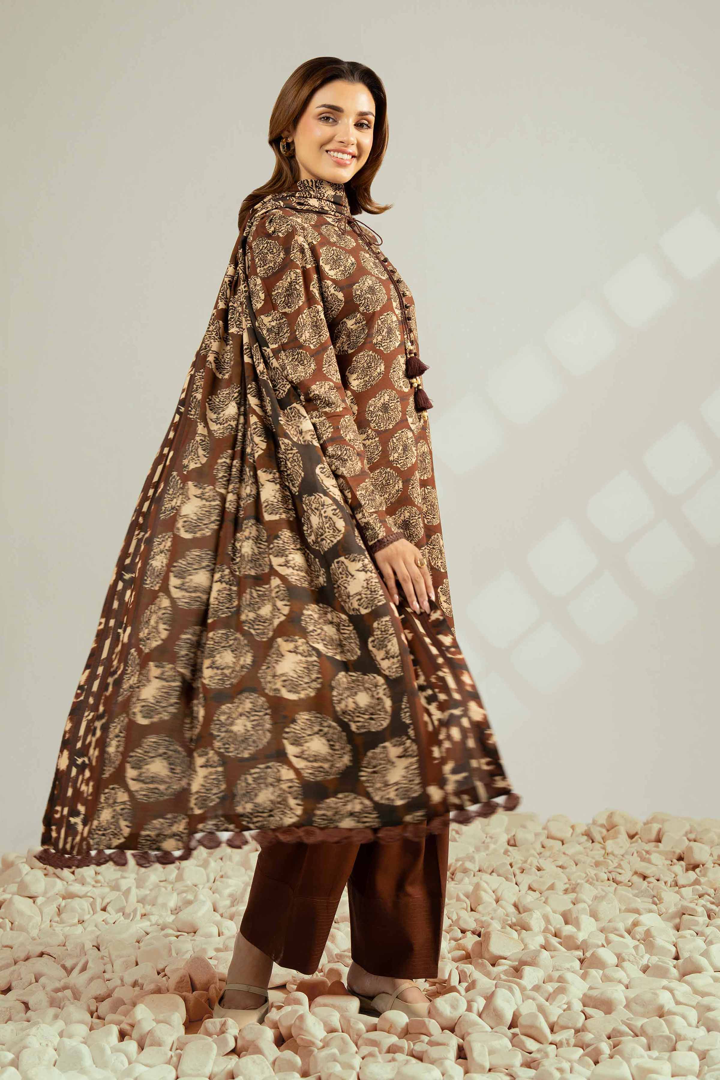 3 Piece - Printed Suit - 42502626 for Women - Unstitched Collection | Nishat | Shop Online
