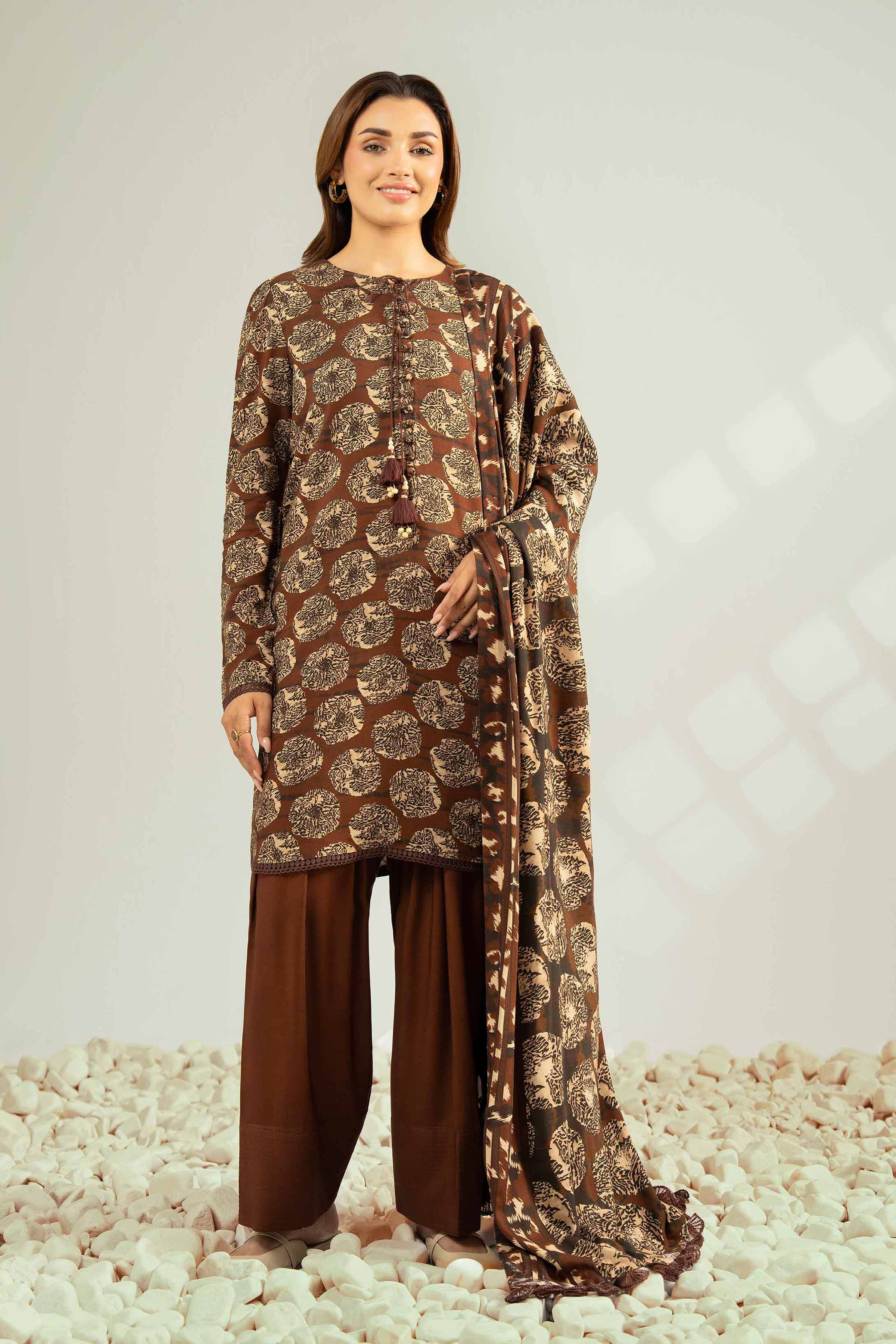 3 Piece - Printed Suit - 42502626 for Women - Unstitched Collection | Nishat | Shop Online