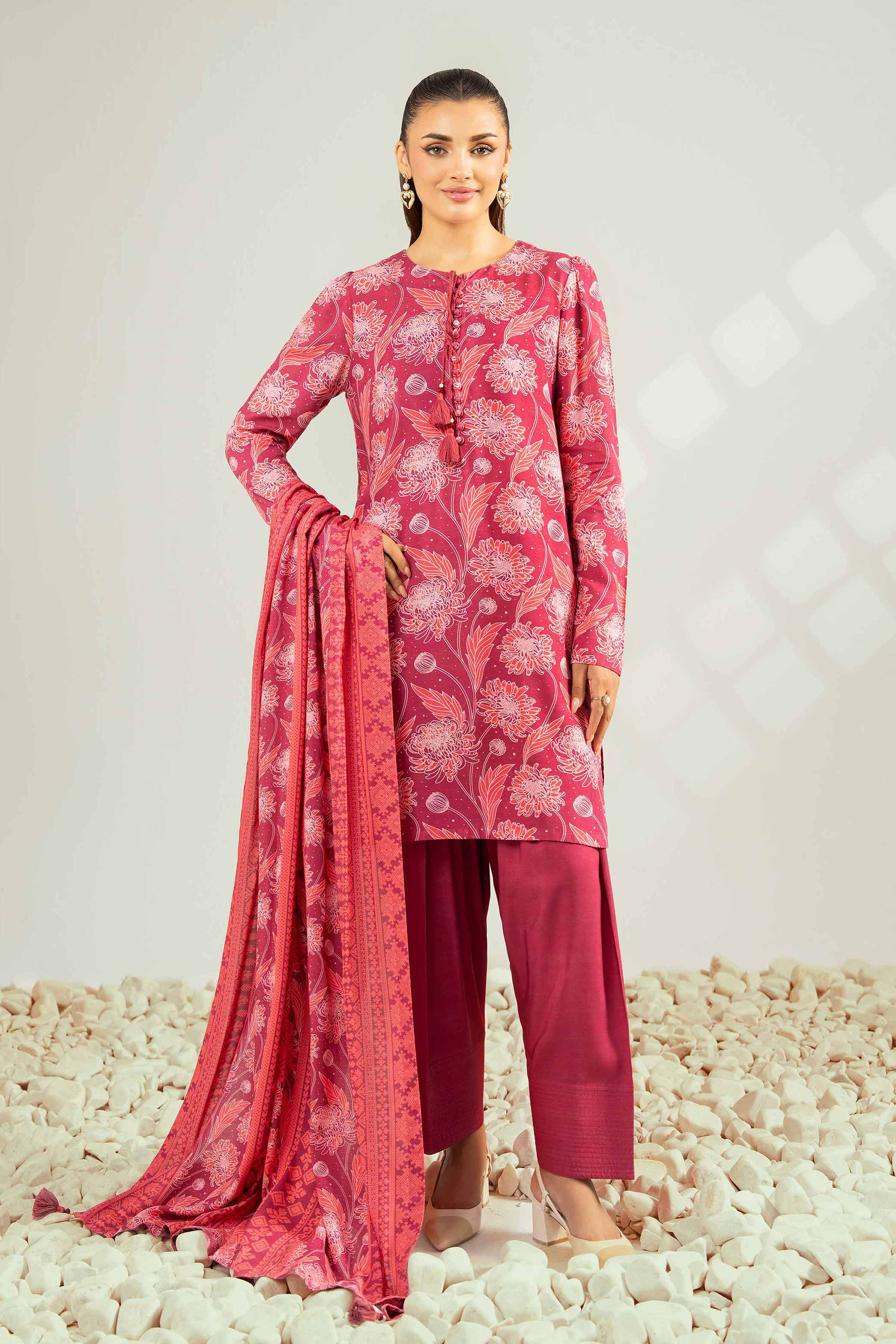 3 Piece - Printed Suit - 42502627 for Women - Unstitched Collection | Nishat | Shop Online