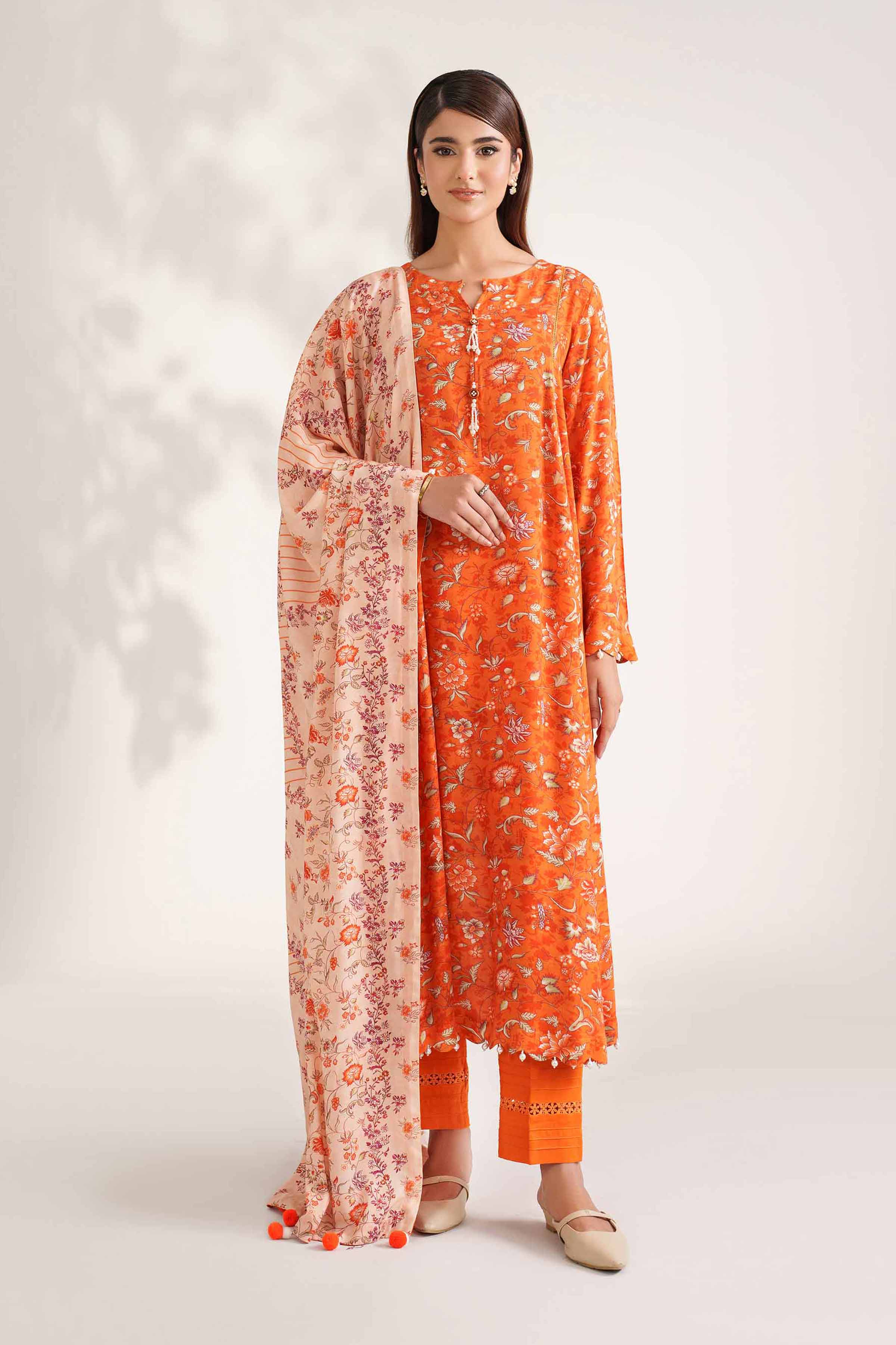 3 Piece - Printed Suit - 42502628 for Women - Unstitched Collection | Nishat | Shop Online