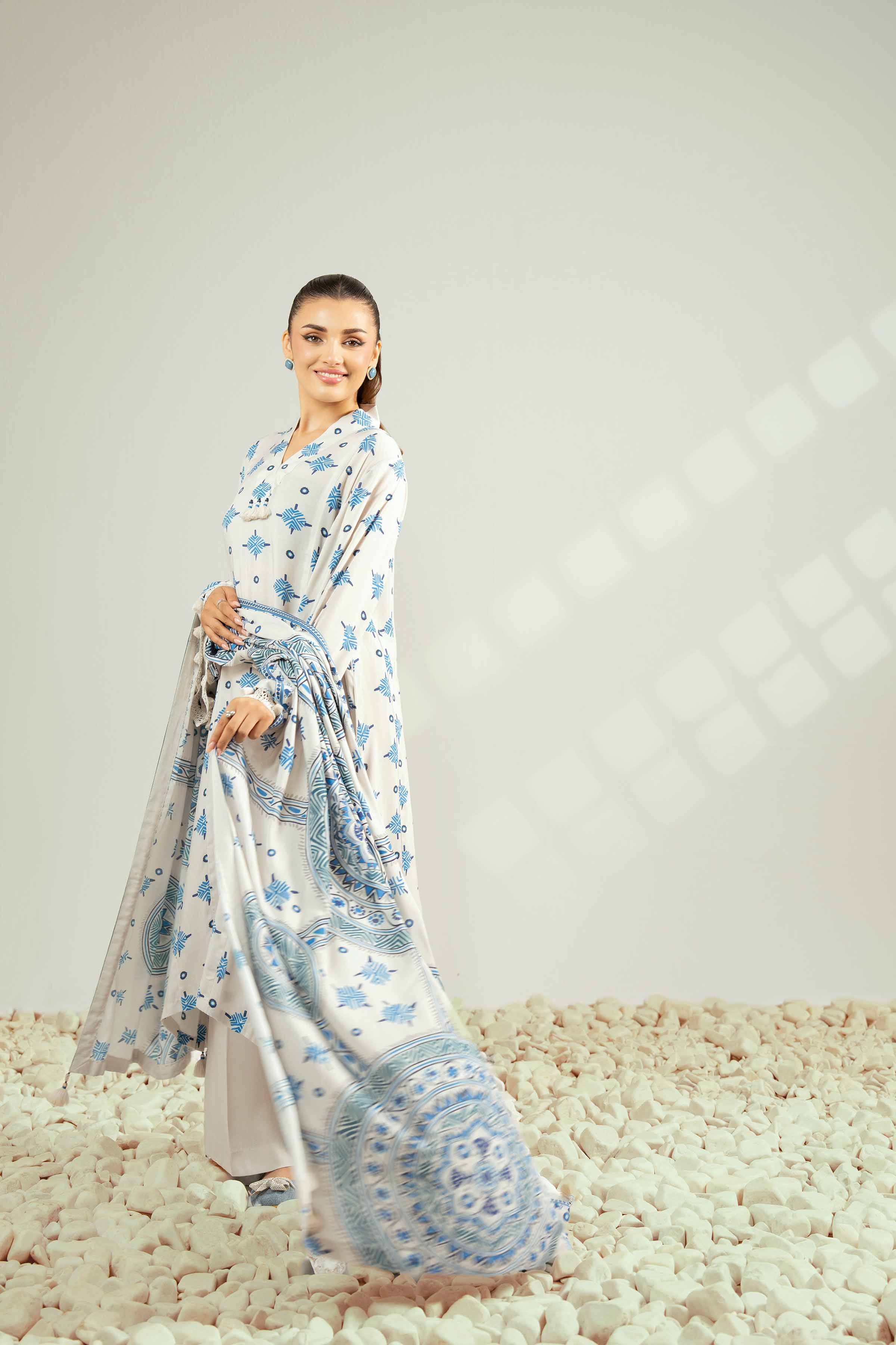 3 Piece - Printed Suit - 42502633 for Women - Unstitched Collection | Nishat | Shop Online