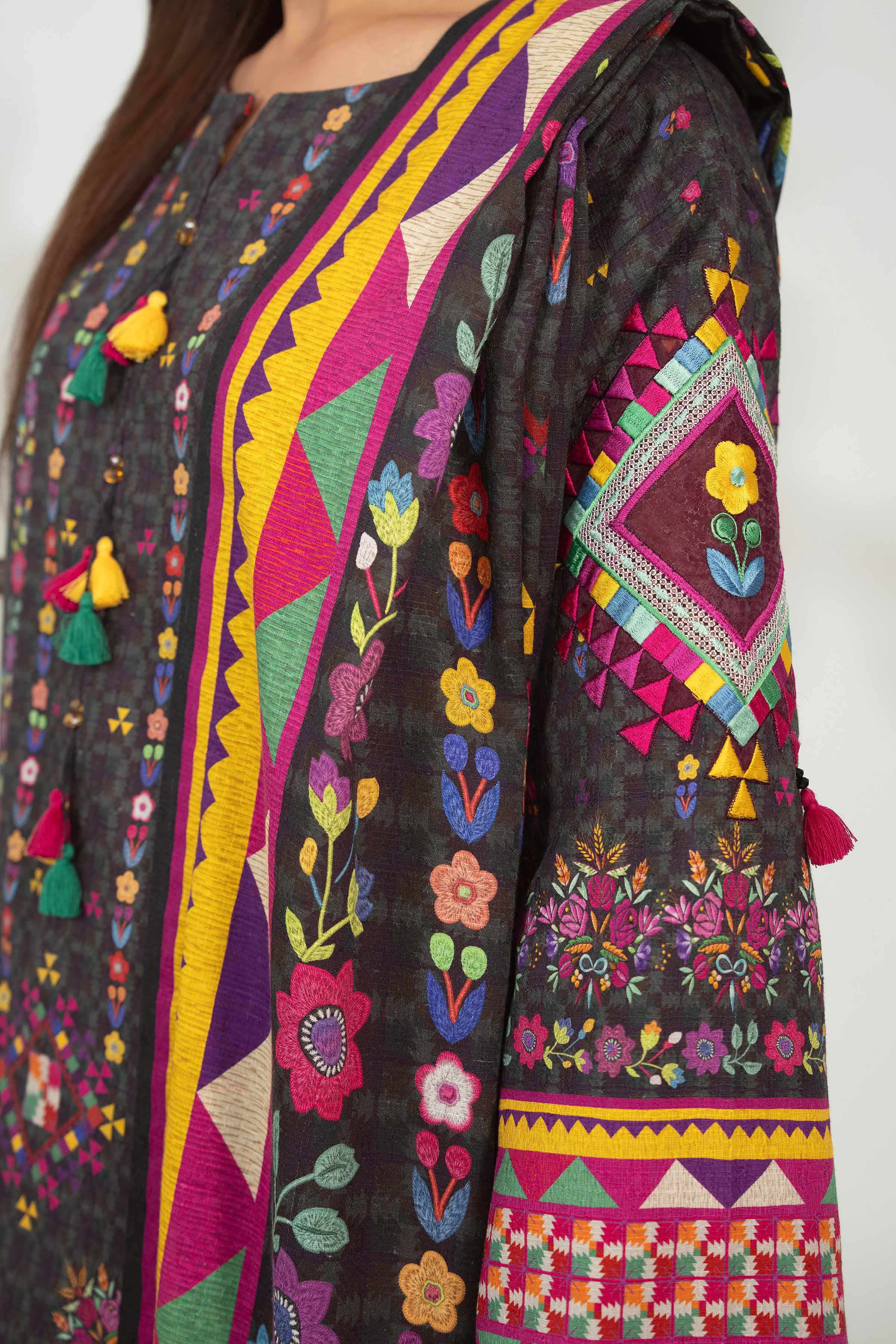3 Piece - Digital Printed Embroidered Suit - 42502637 for Women - Unstitched Collection | Nishat | Shop Online