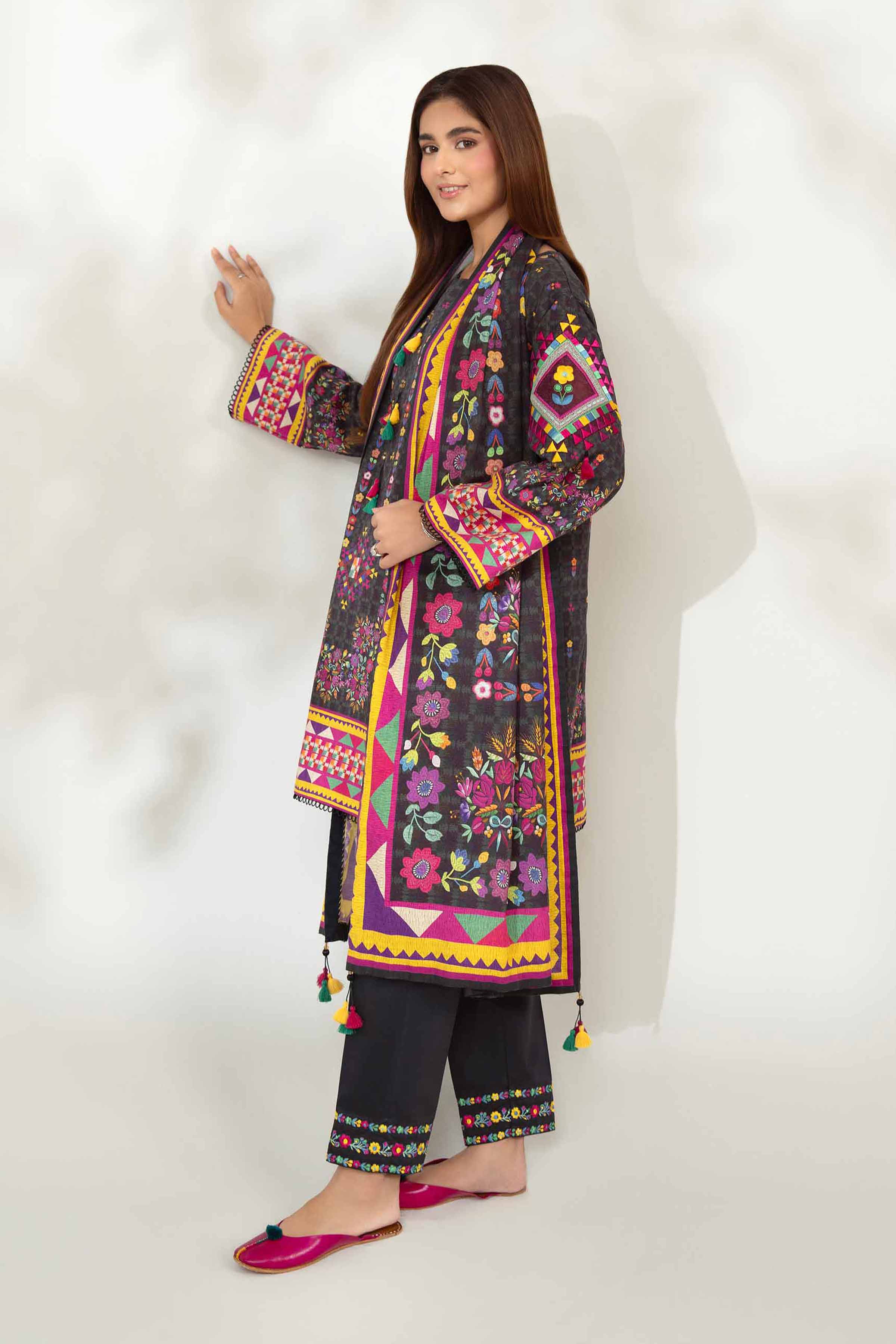 3 Piece - Digital Printed Embroidered Suit - 42502637 for Women - Unstitched Collection | Nishat | Shop Online