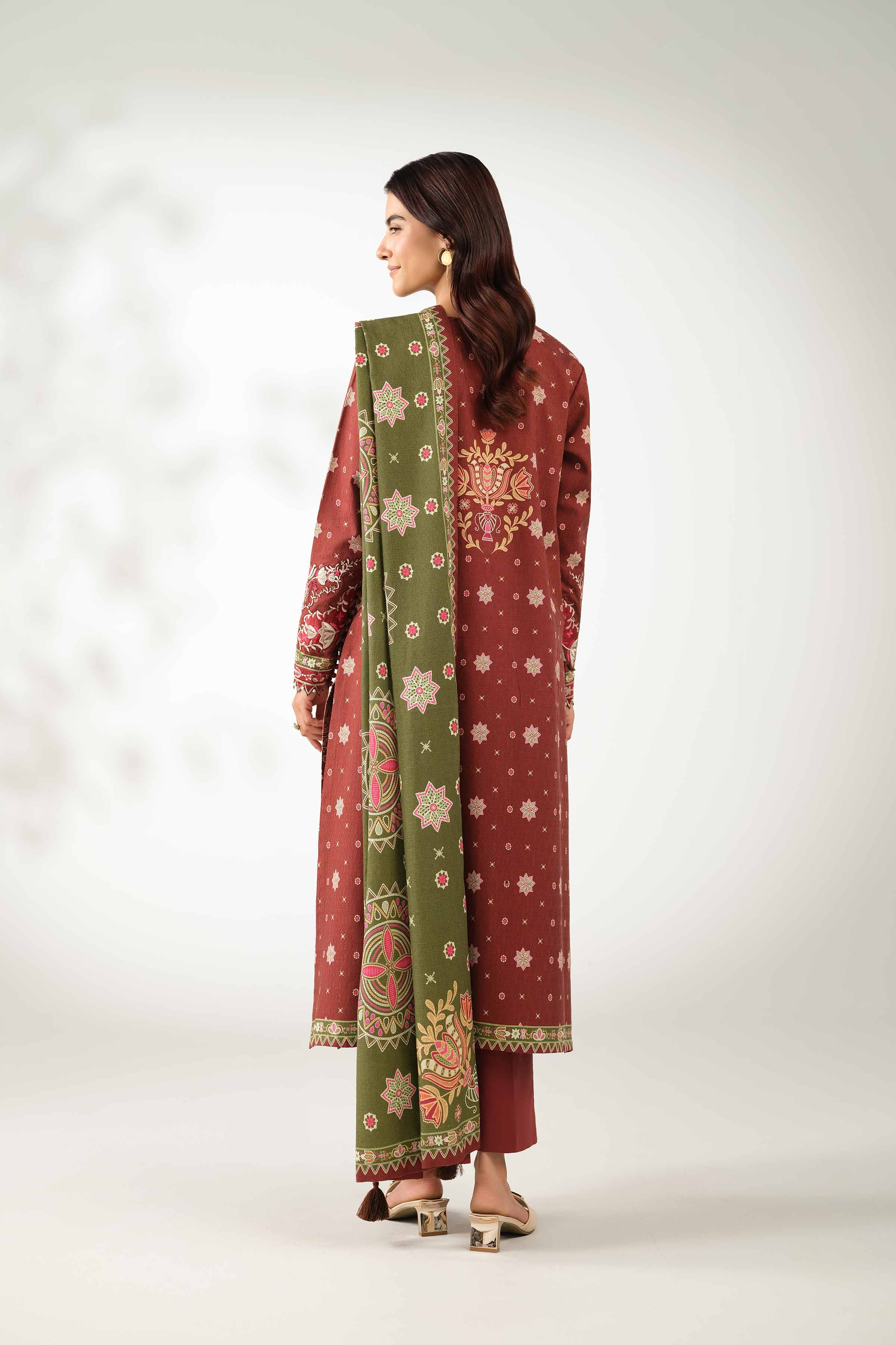 3 Piece - Digital Printed Embroidered Suit - 42502640 for Women - Unstitched Collection | Nishat | Shop Online