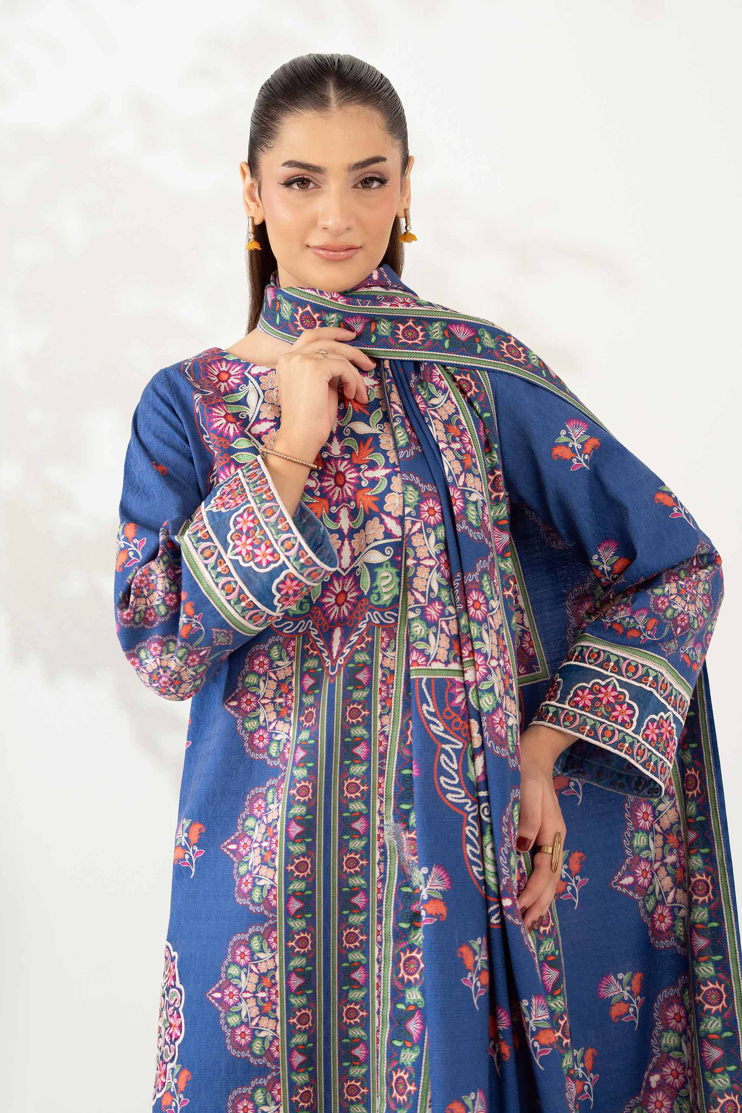 3 Piece - Digital Printed Embroidered Suit - 42502641 for Women - Unstitched Collection | Nishat | Shop Online