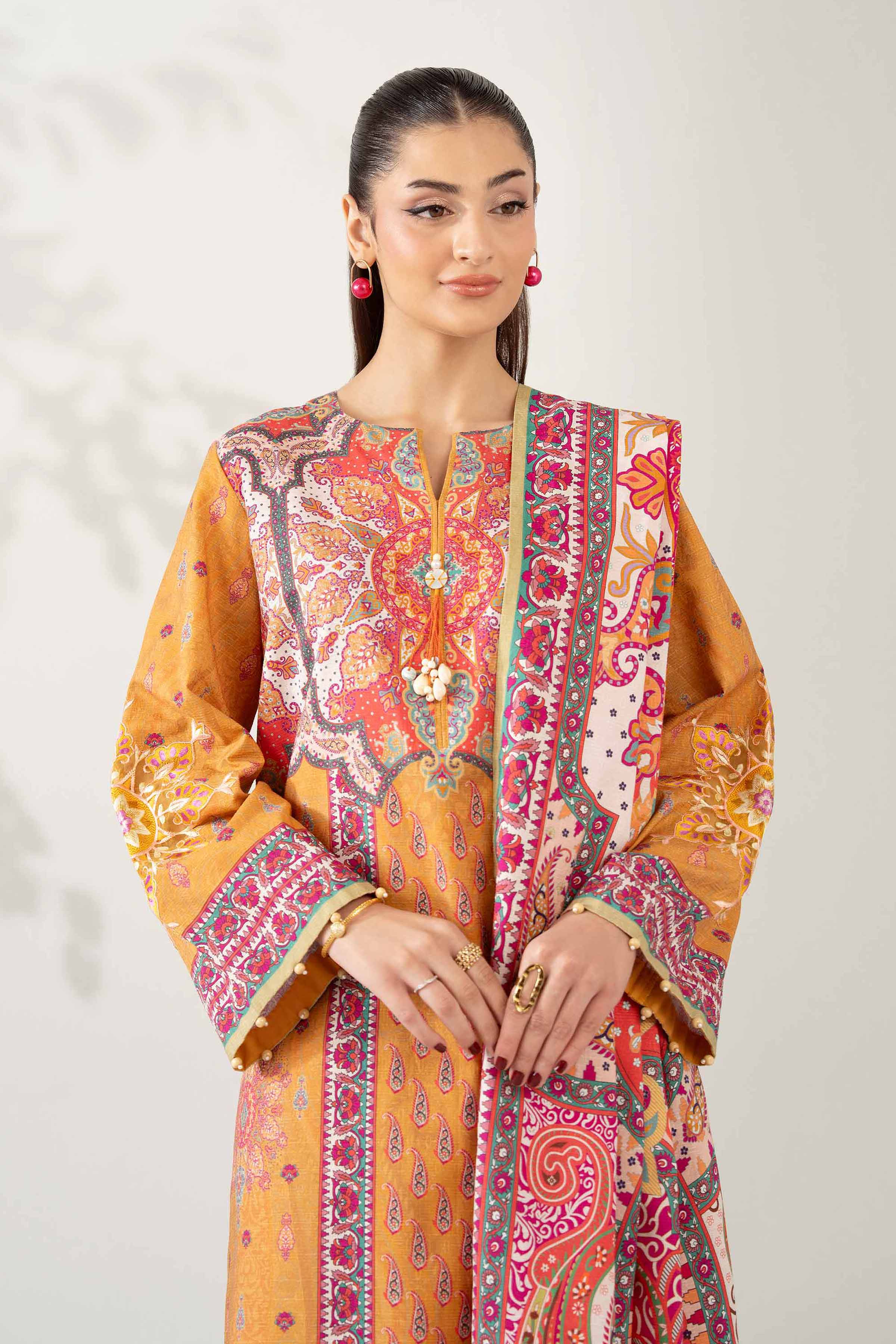 3 Piece - Digital Printed Embroidered Suit - 42502643 for Women - Unstitched Collection | Nishat | Shop Online