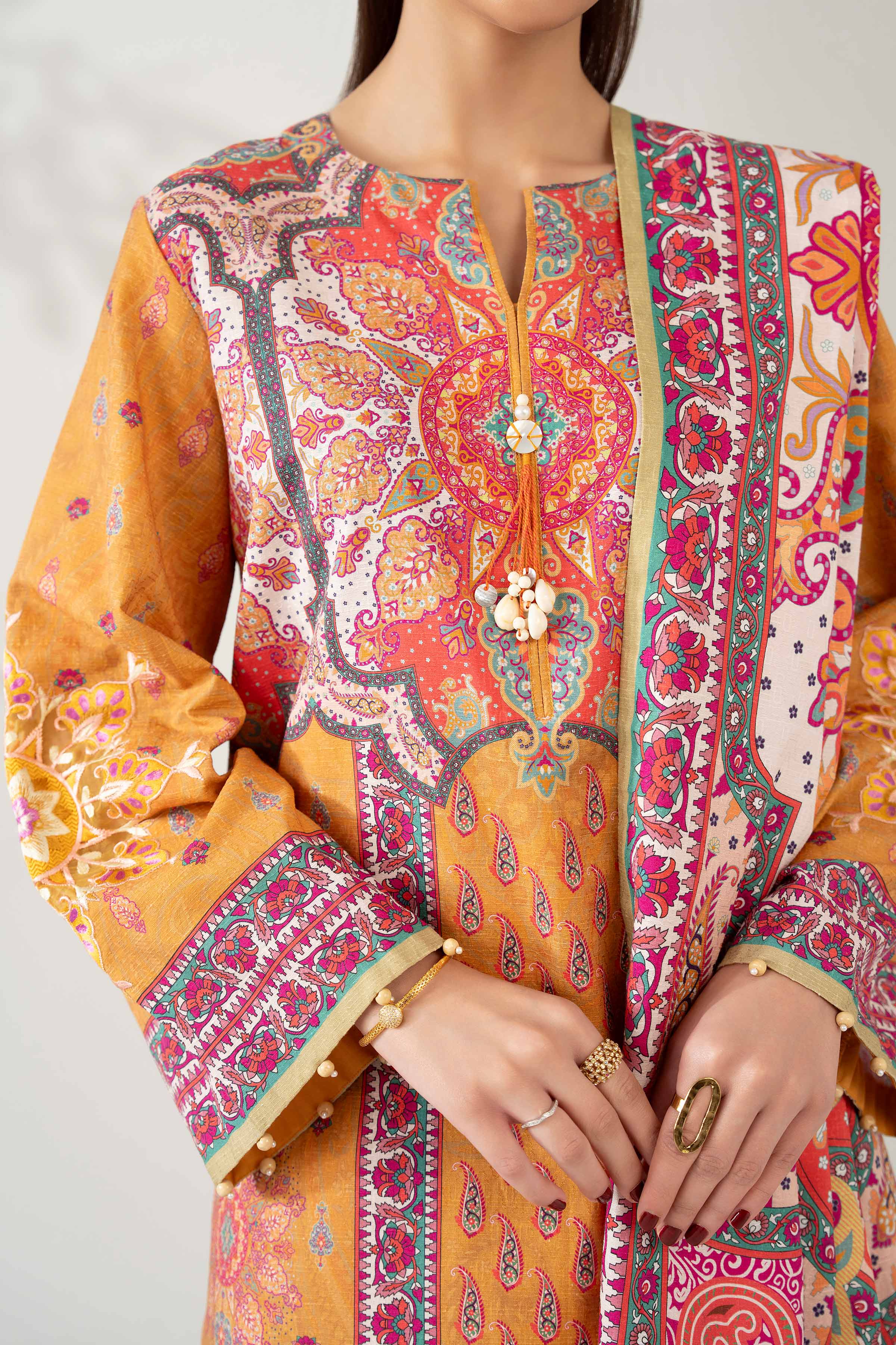 3 Piece - Digital Printed Embroidered Suit - 42502643 for Women - Unstitched Collection | Nishat | Shop Online