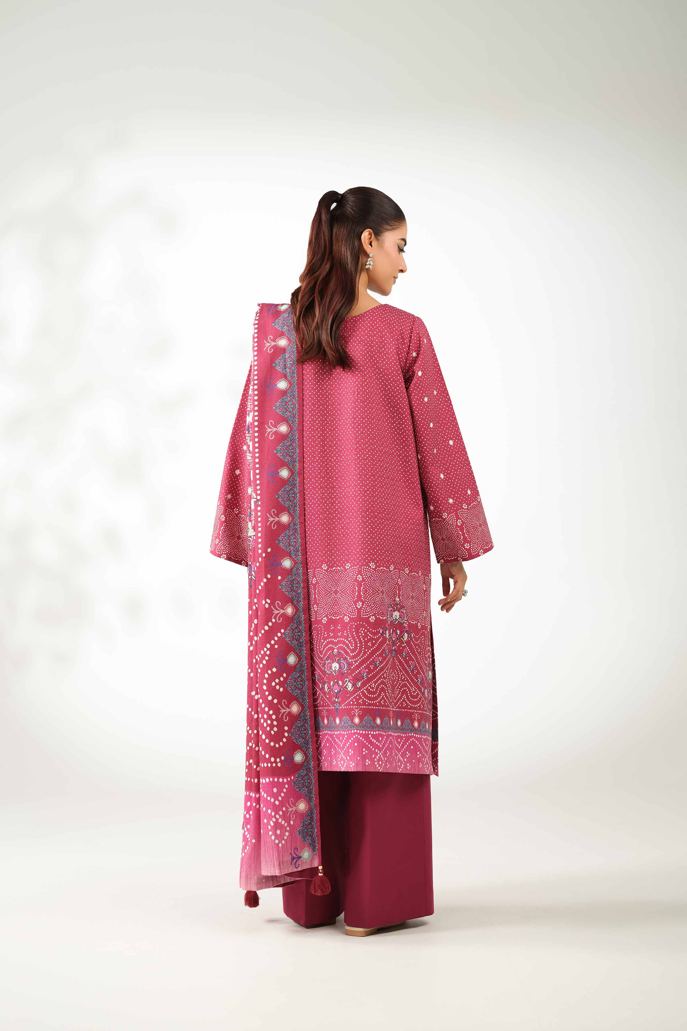 3 Piece - Digital Printed Embroidered Suit - 42502644 for Women - Unstitched Collection | Nishat | Shop Online
