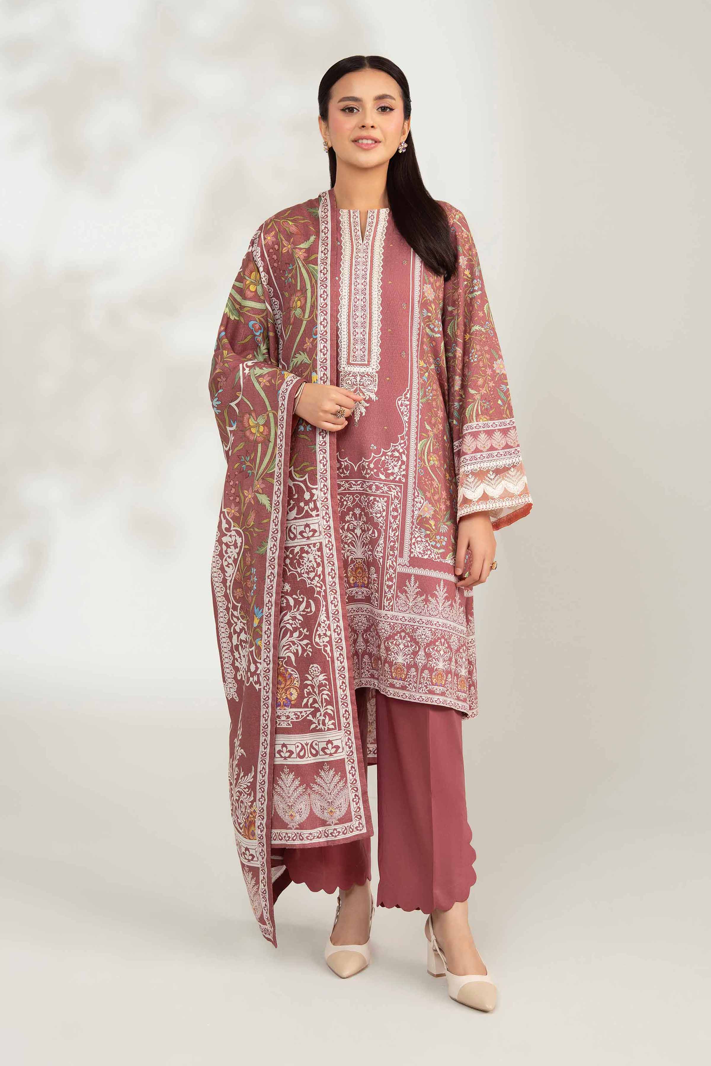 3 Piece - Digital Printed Embroidered Suit - 42502645 for Women - Unstitched Collection | Nishat | Shop Online