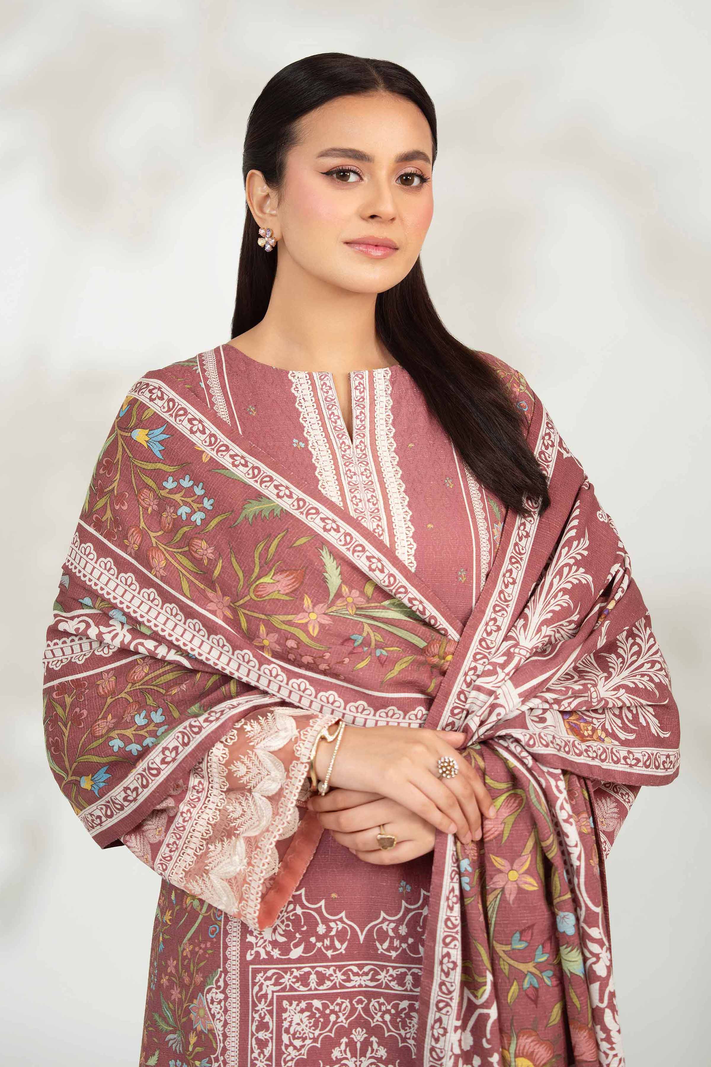 3 Piece - Digital Printed Embroidered Suit - 42502645 for Women - Unstitched Collection | Nishat | Shop Online