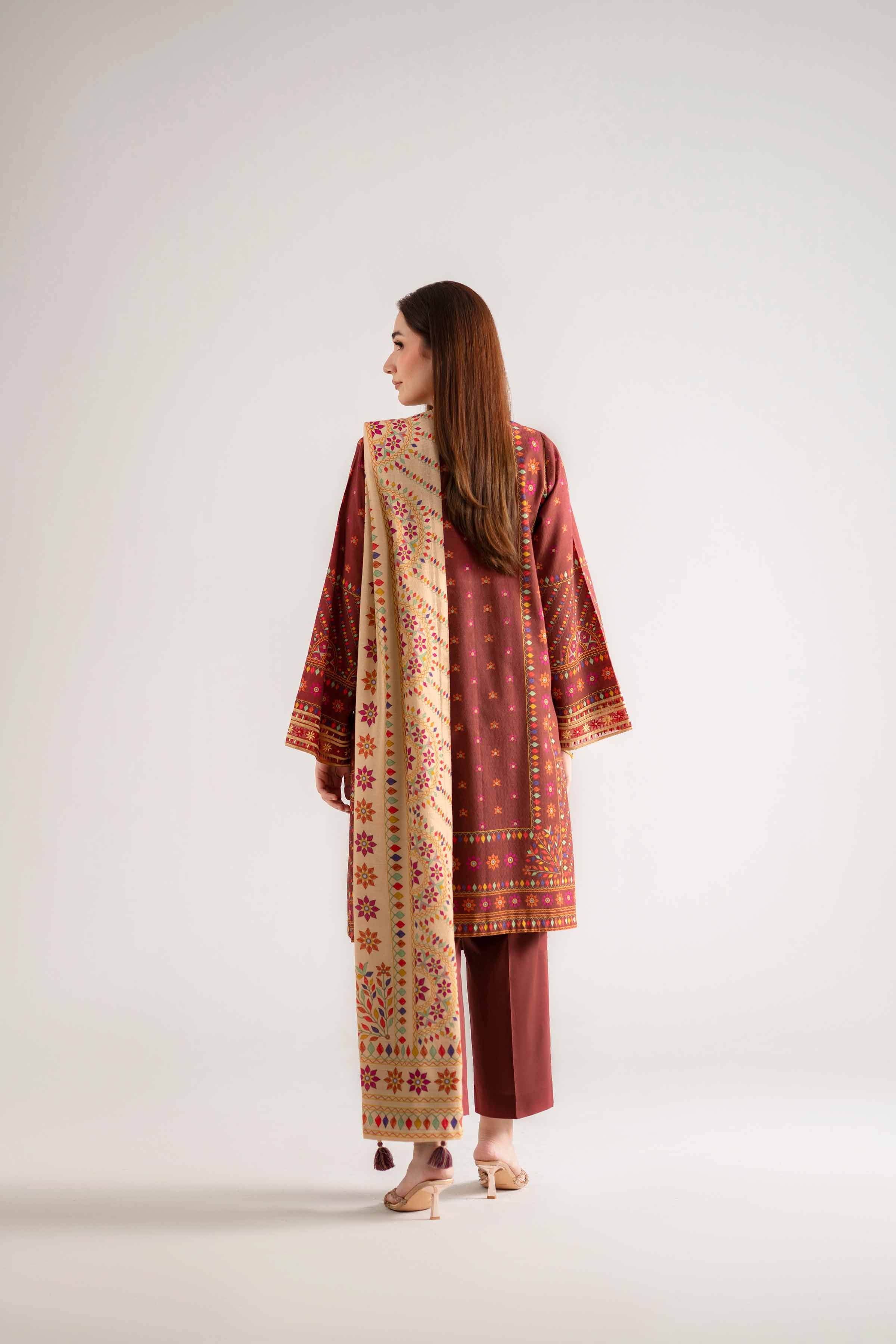 3 Piece - Digital Printed Embroidered Suit - 42502650 for Women - Unstitched Collection | Nishat | Shop Online