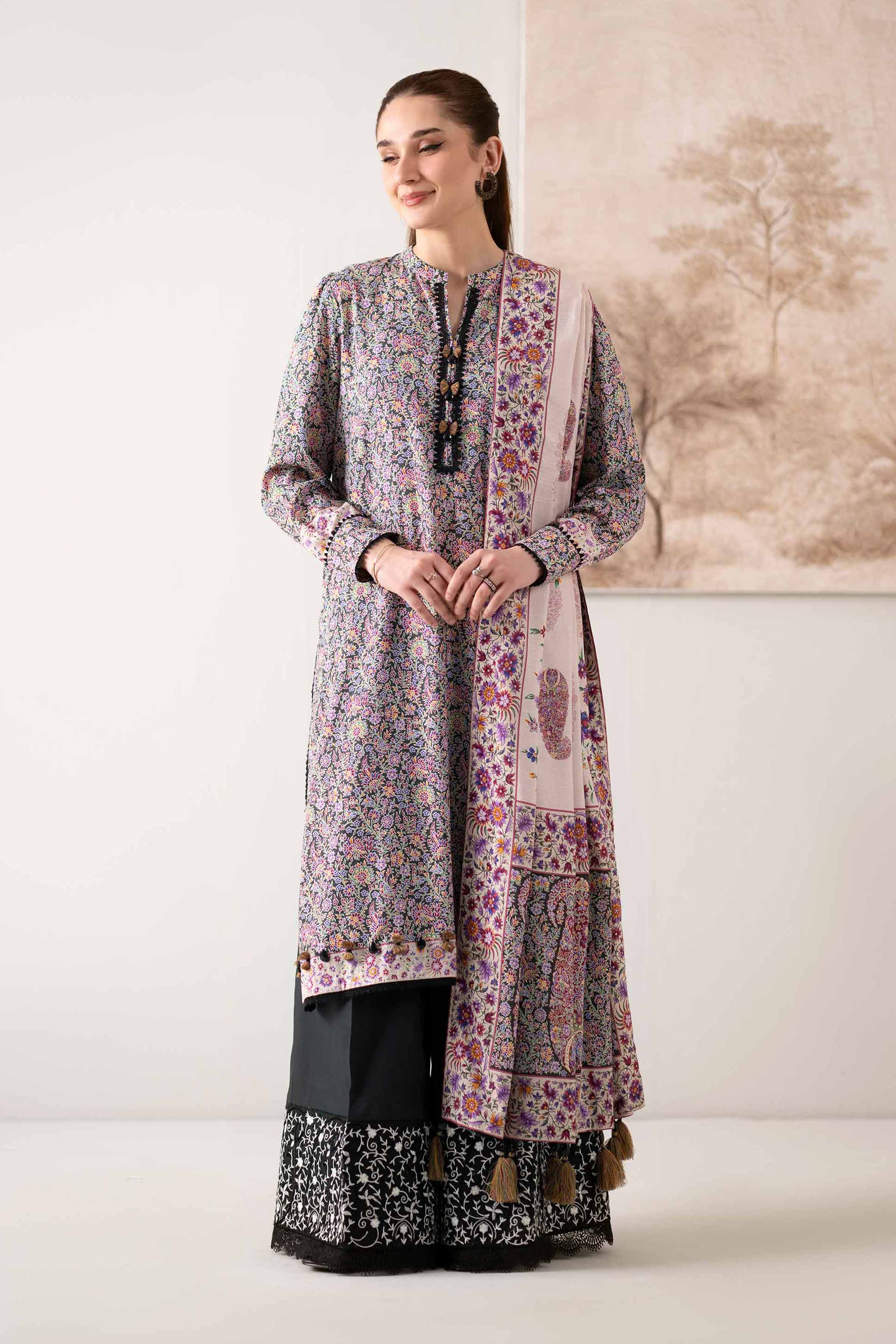 3 Piece - Digital Printed Embroidered Suit - 42502653 for Women - Unstitched Collection | Nishat | Shop Online