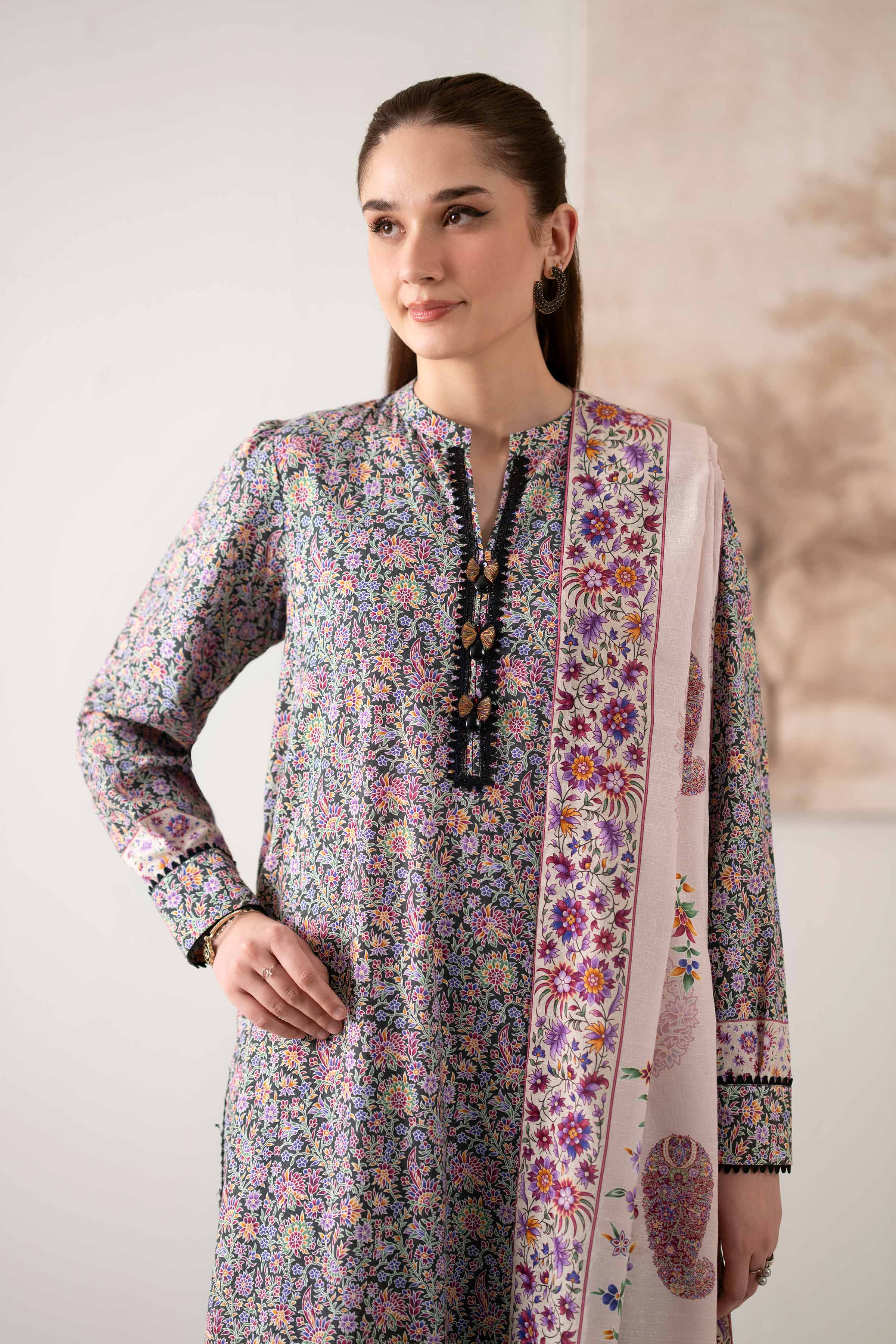 3 Piece - Digital Printed Embroidered Suit - 42502653 for Women - Unstitched Collection | Nishat | Shop Online