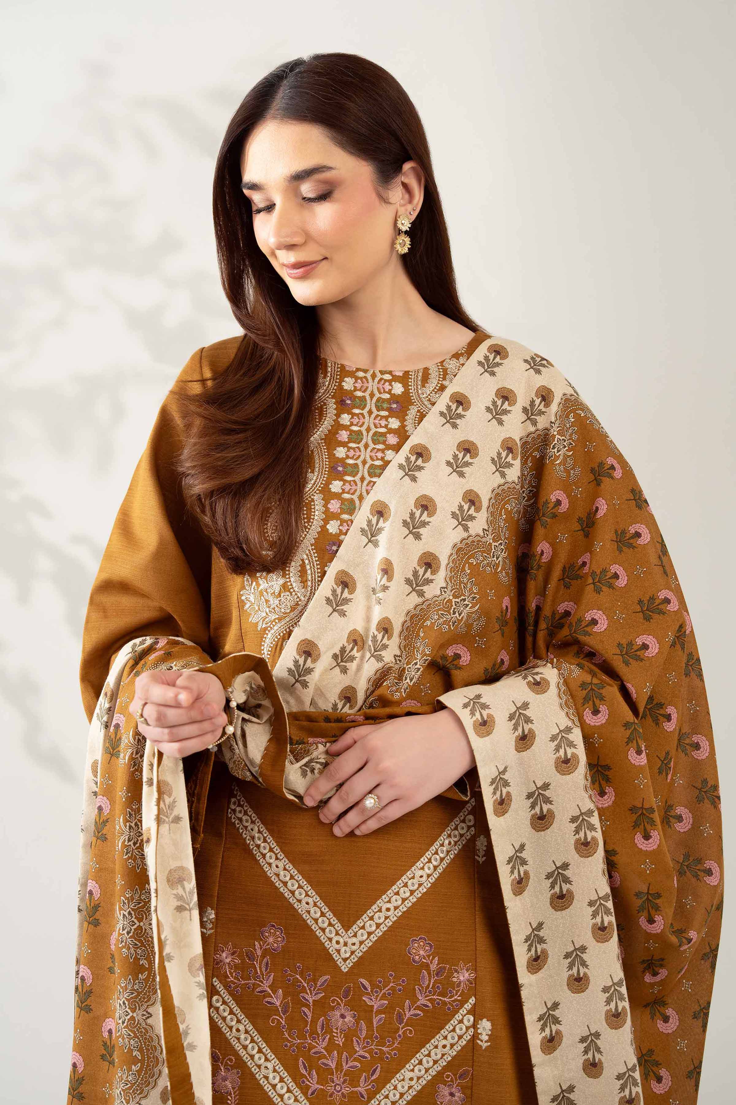 3 Piece - Printed Embroidered Suit - 42502684 for Women - Unstitched Collection | Nishat | Shop Online