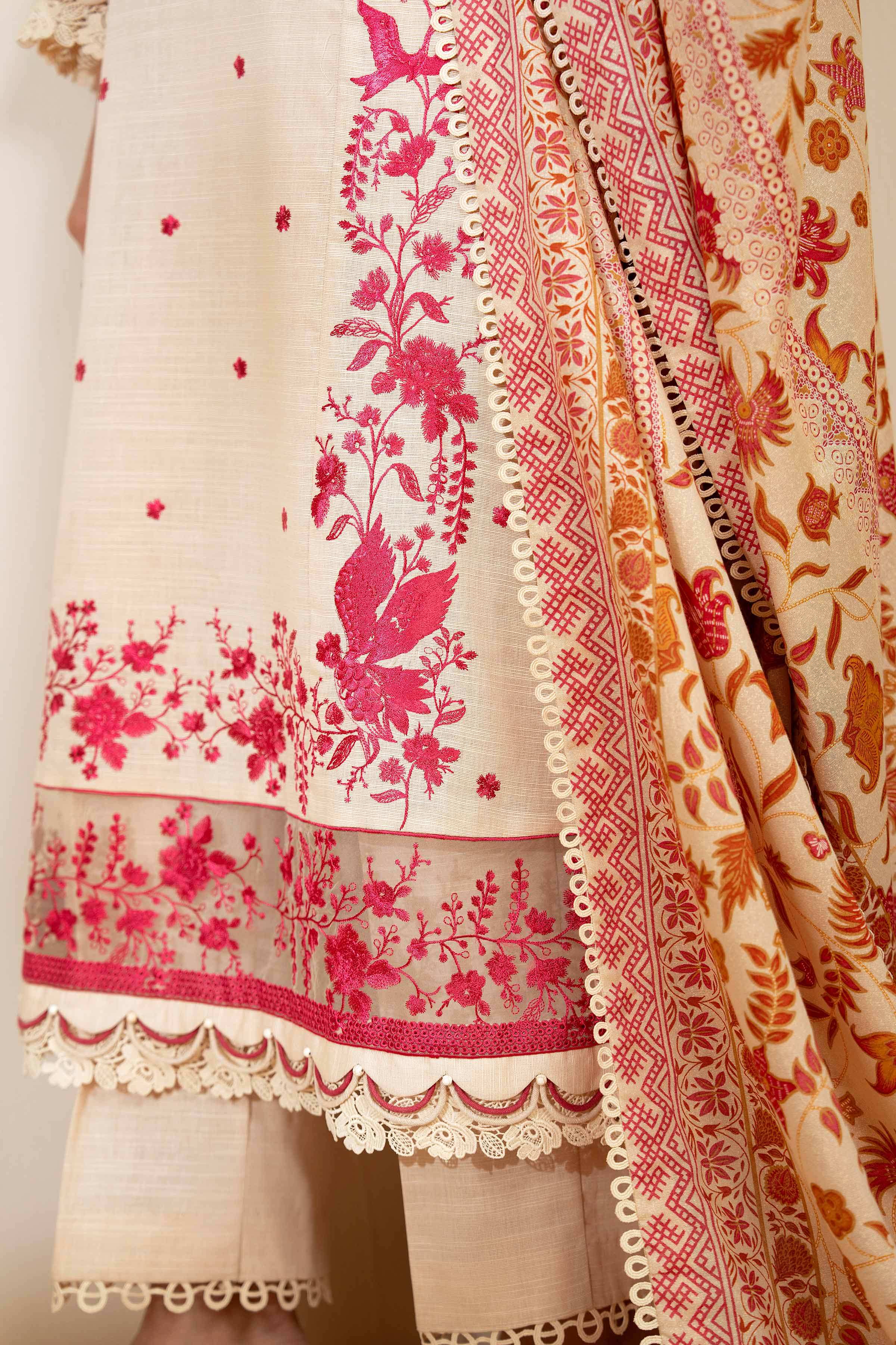 3 Piece - Printed Embroidered Suit - 42502688 for Women - Unstitched Collection | Nishat | Shop Online