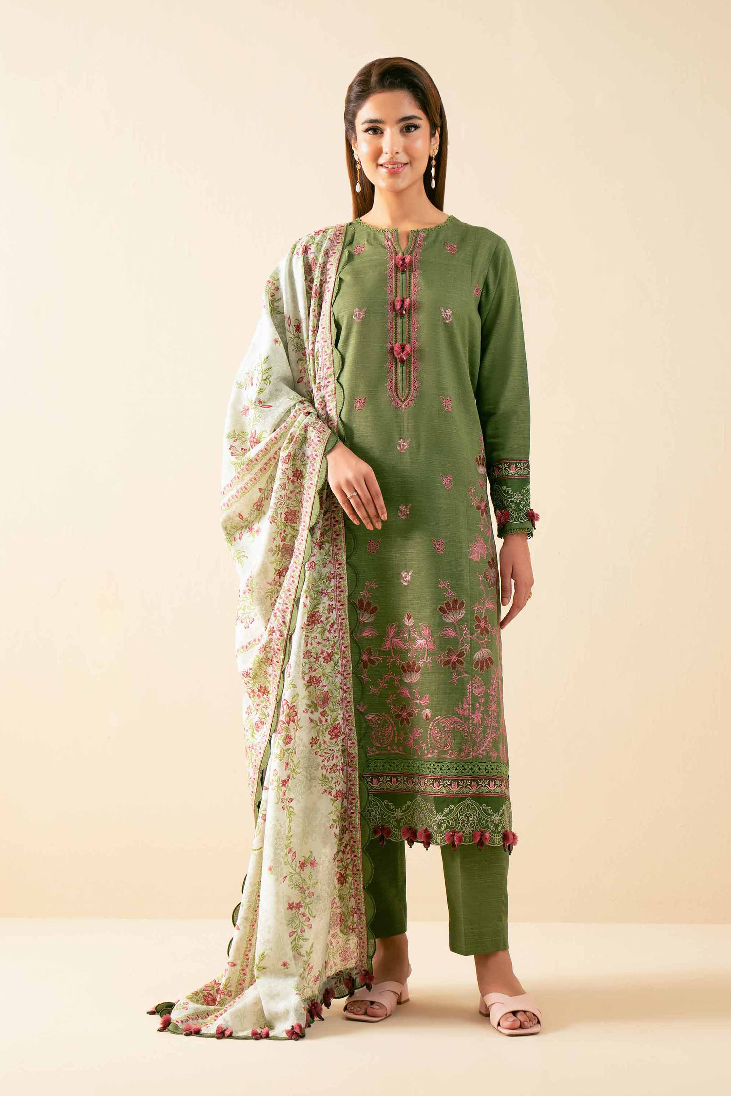 3 Piece - Printed Embroidered Suit - 42502690 for Women - Unstitched Collection | Nishat | Shop Online