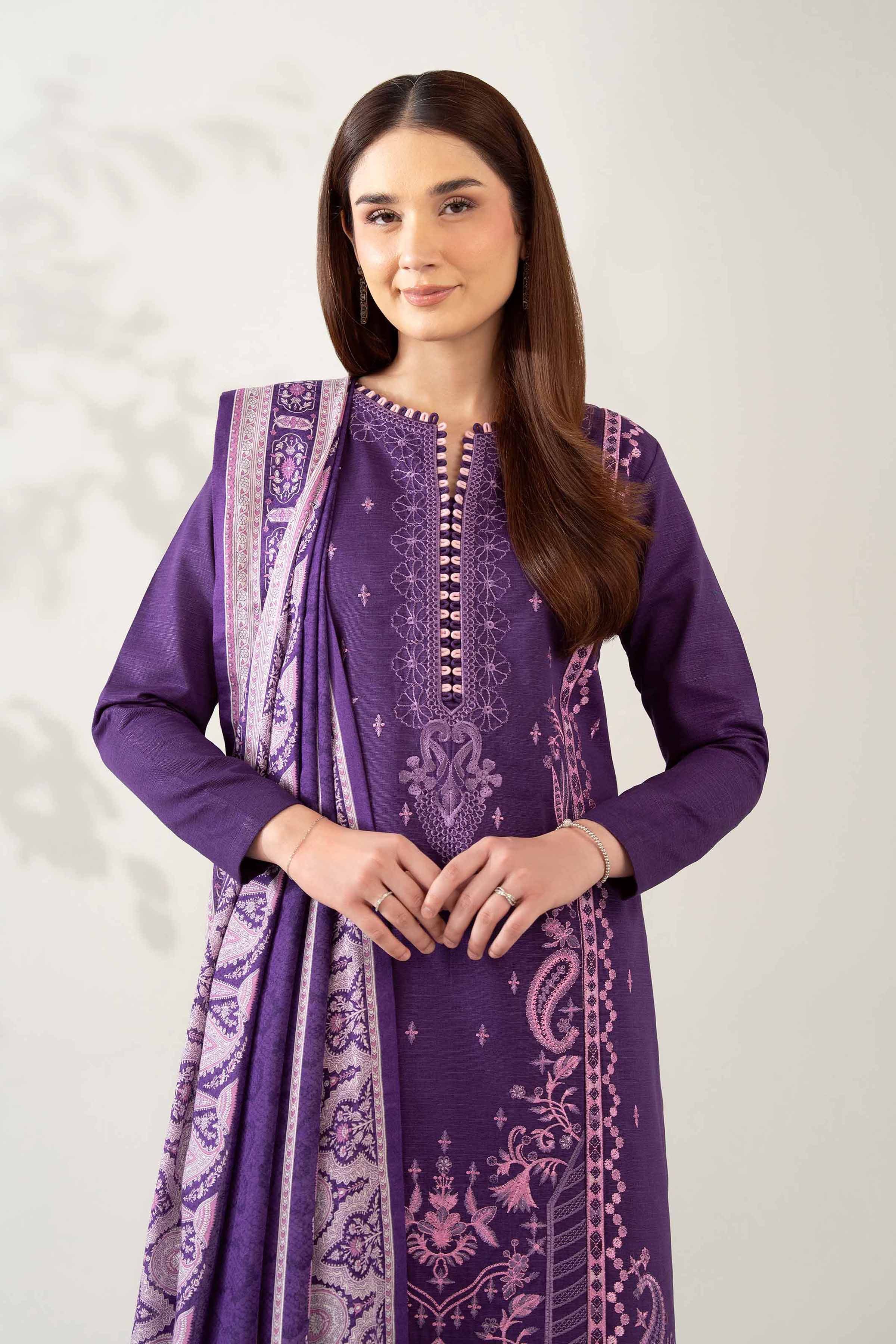 3 Piece - Printed Embroidered Suit - 42502692 for Women - Unstitched Collection | Nishat | Shop Online