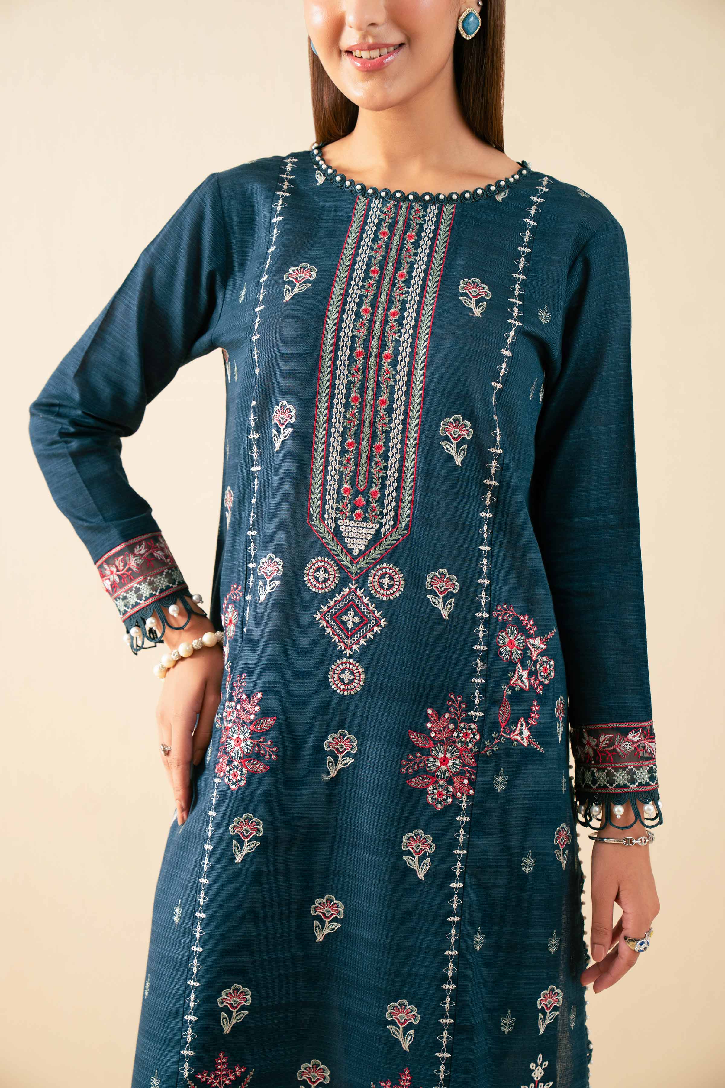3 Piece - Printed Embroidered Suit - 42502693 for Women - Unstitched Collection | Nishat | Shop Online