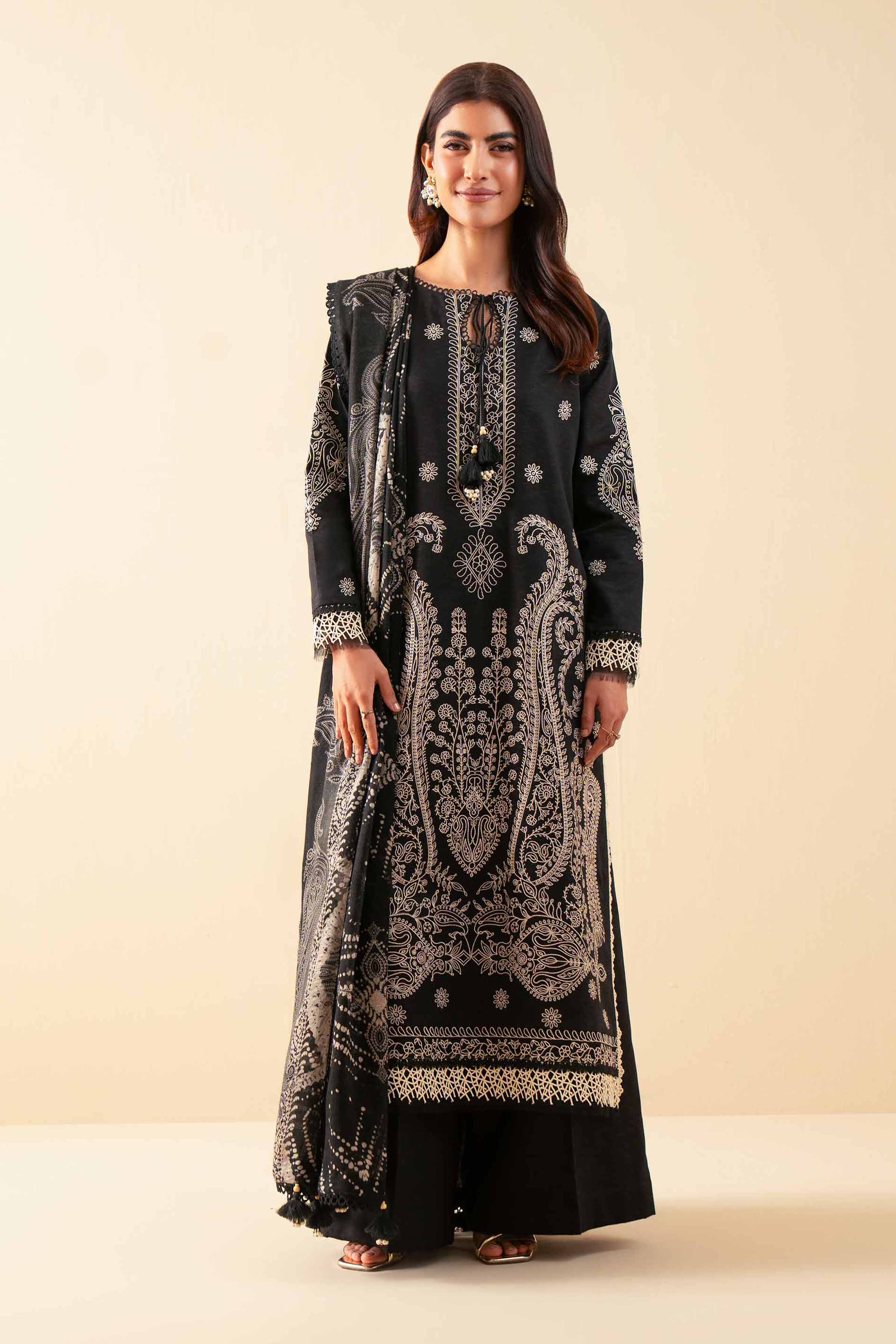 3 Piece - Digital Printed Embroidered Suit - 42502701 for Women - Unstitched Collection | Nishat | Shop Online